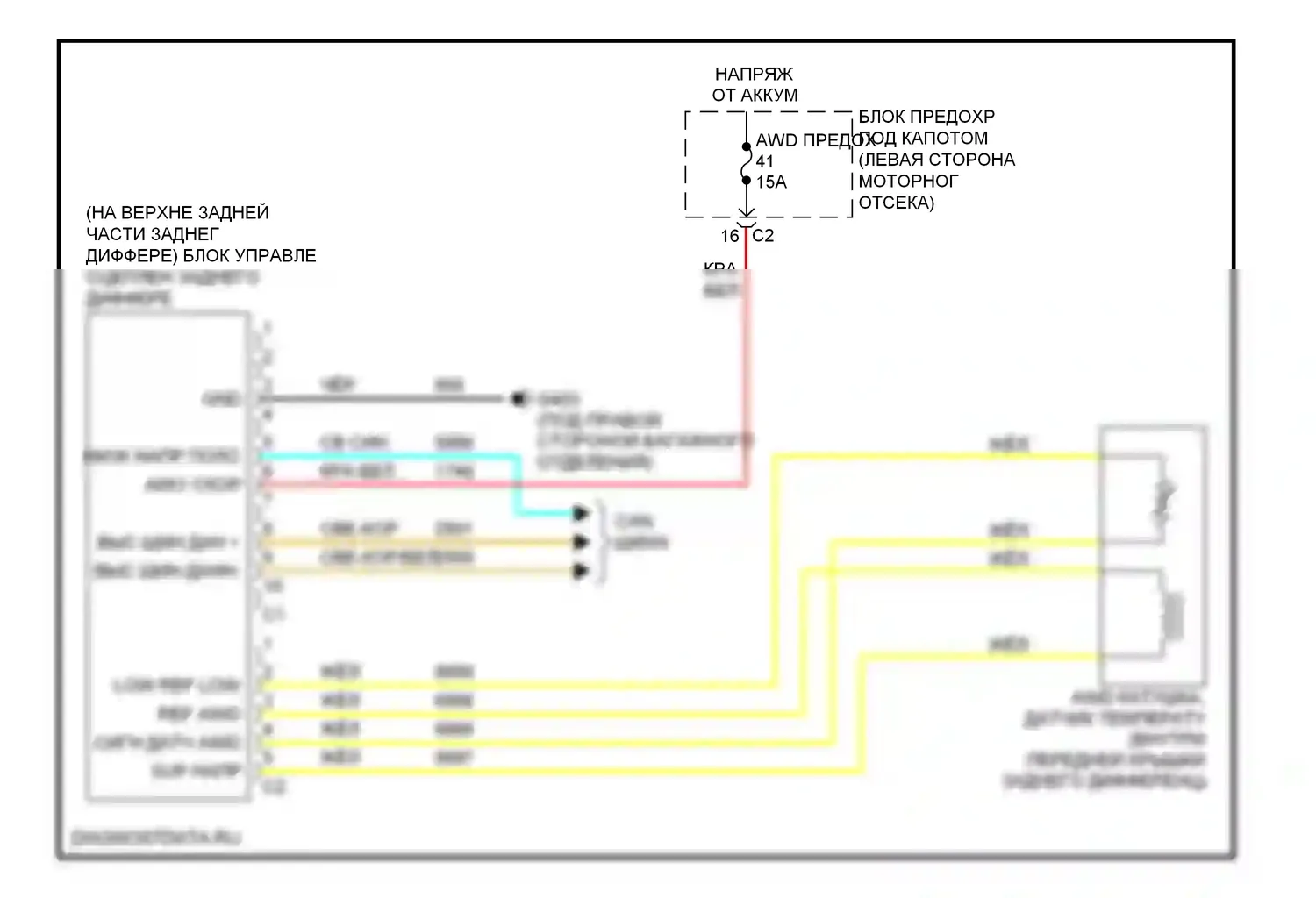 Коробка передач — Электросхема awd — Электросхема awd. Suzuki XL7 I (1998-2009)