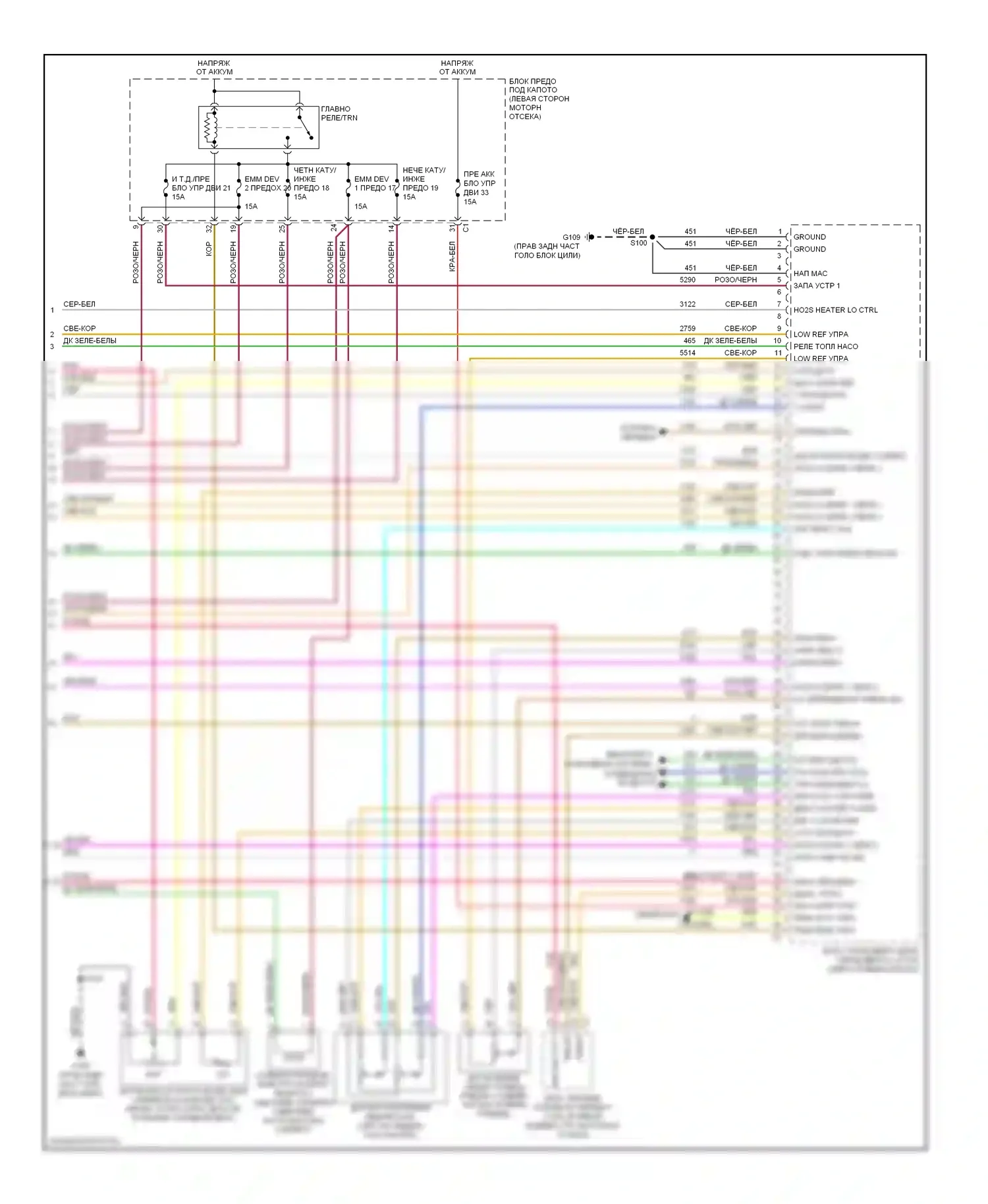 Двигатель — Электросхема двигателя 3.6л — Электросхема двигателя 3.6л (4 из 4). Suzuki XL7 II (2006-2009)