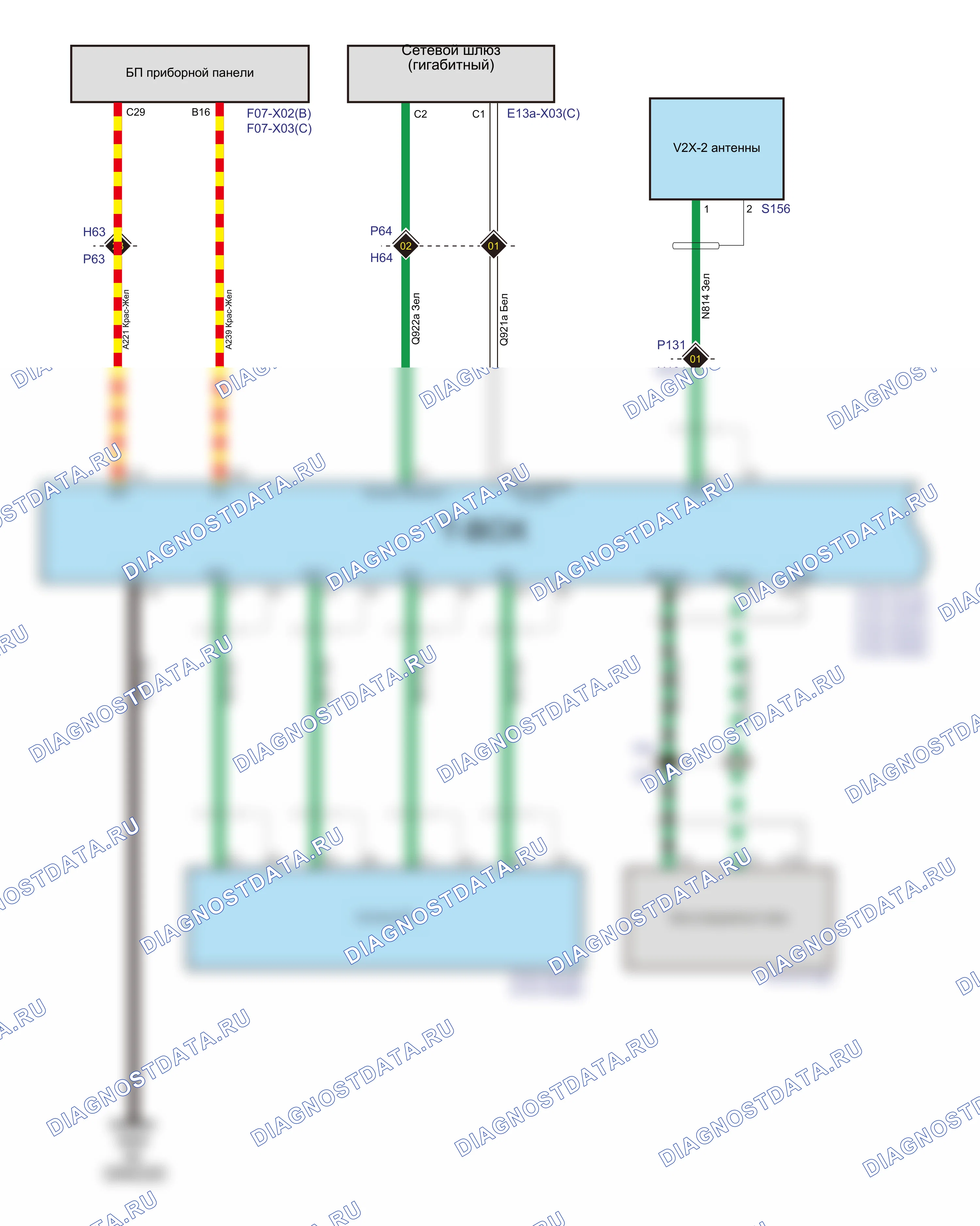 T-BOX-5G — Электросхема t-box-5g — Электросхема t-box-5g, Схема 1 из 2. Tank 300 I (2020-2026)