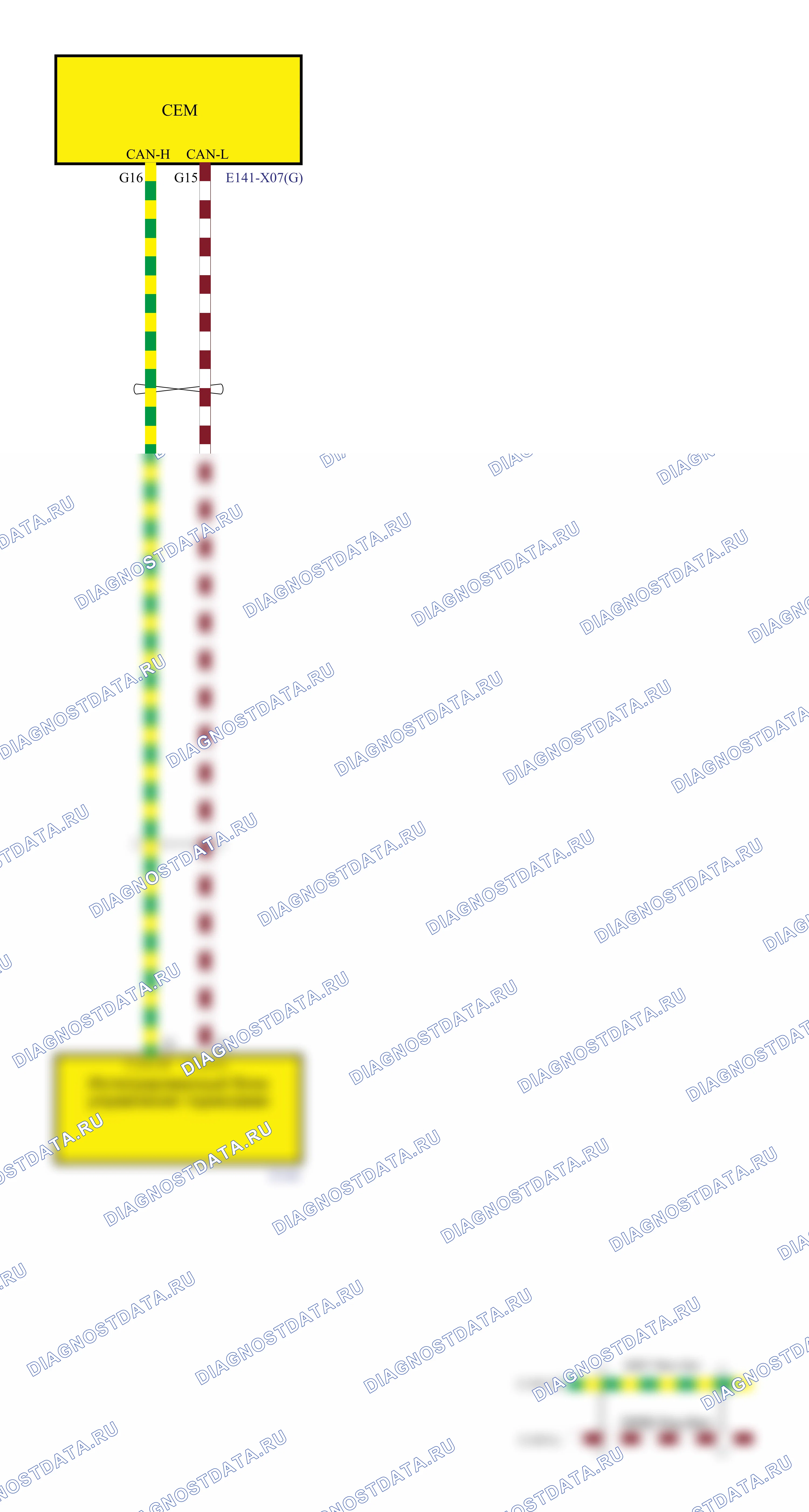 Шина Коммуникация (E20CB) — Электросхема шины коммуникации (e20cb) — Электросхема шины коммуникации (e20cb), Схема 8 из 15. Tank 300 II (2026-2026)