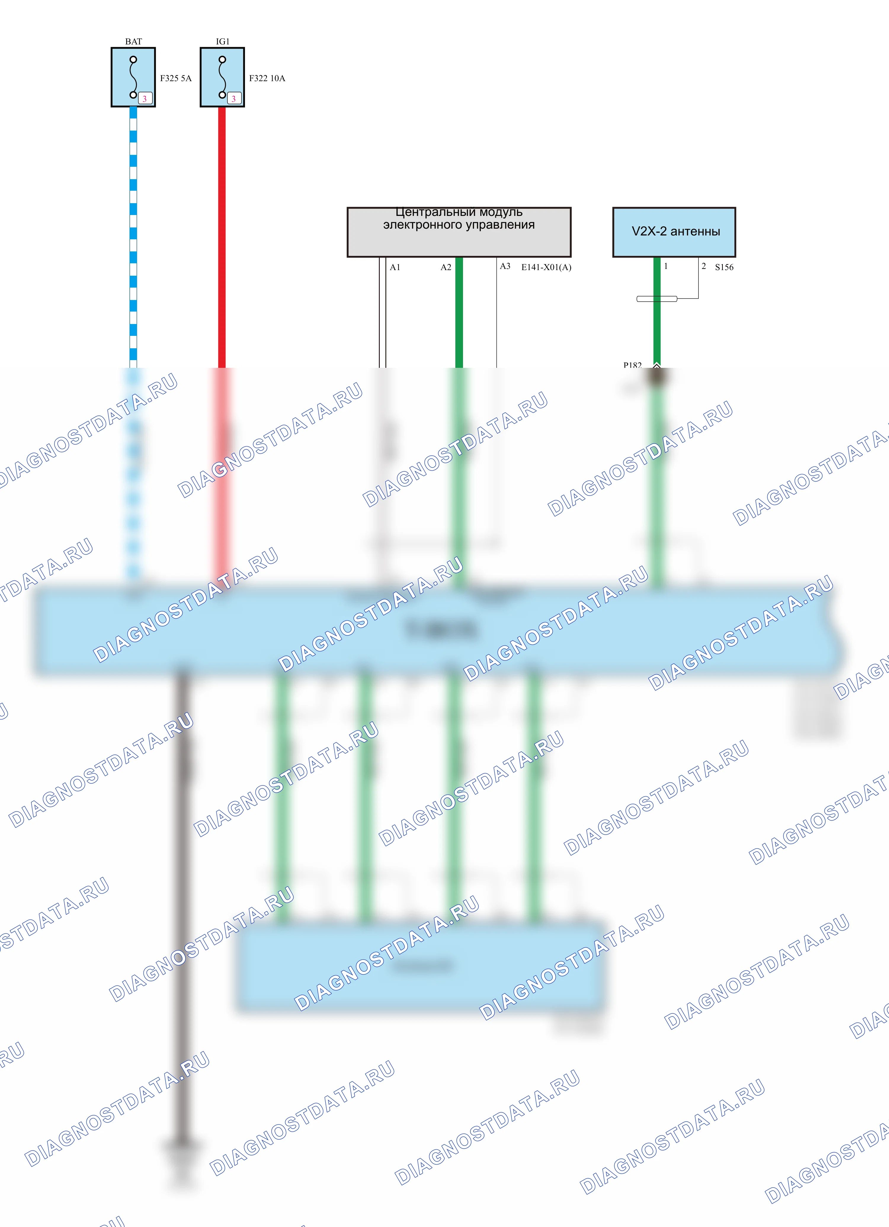 T-BOX-5G — Электросхема t-box-5g — Электросхема t-box-5g, Схема 1 из 2. Tank Tank 500 I (2022-2026)