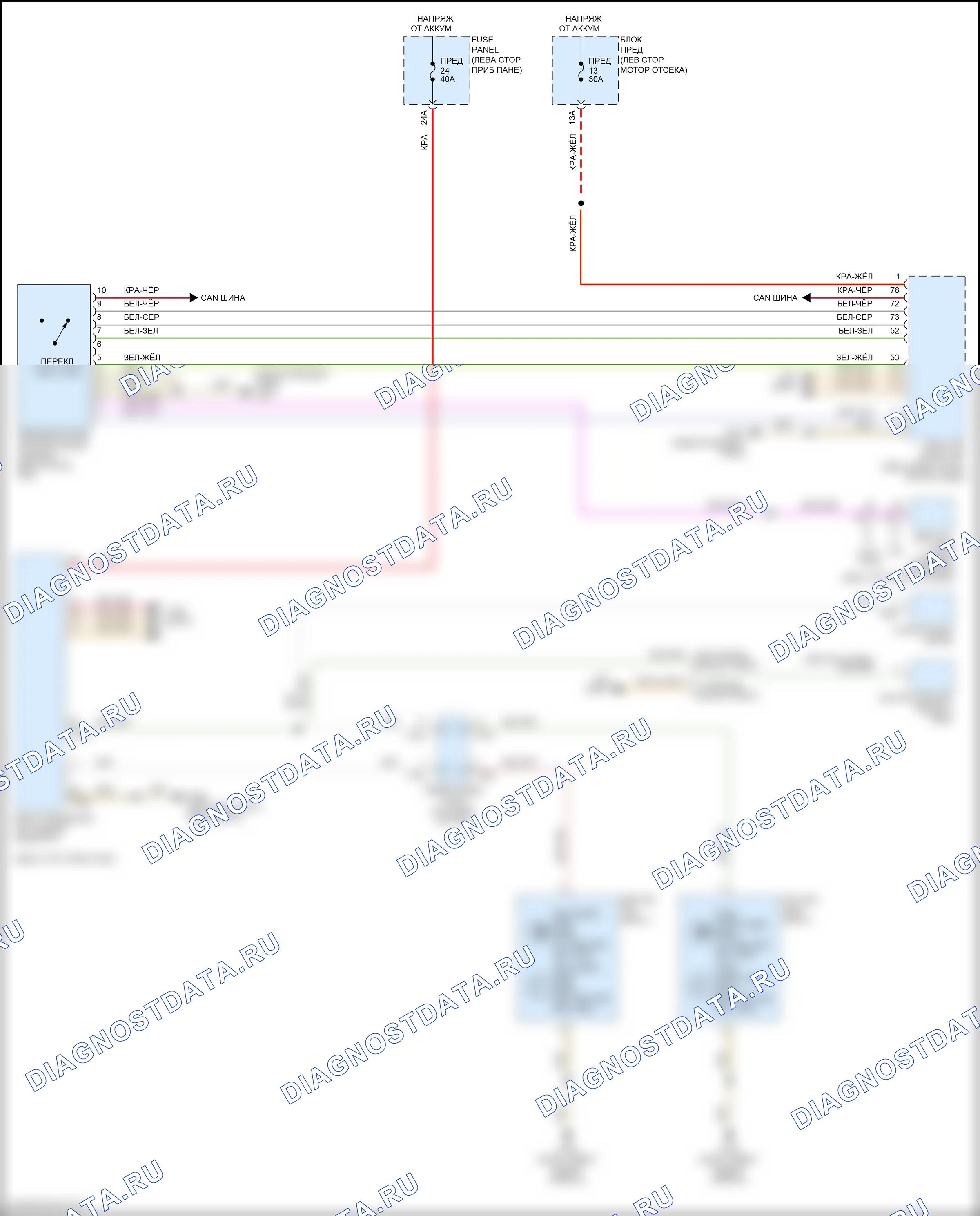 Фары и фонари — Электросхема фонарей заднего хода — Электросхема фонарей заднего хода. Volkswagen Atlas I (2017-2020)