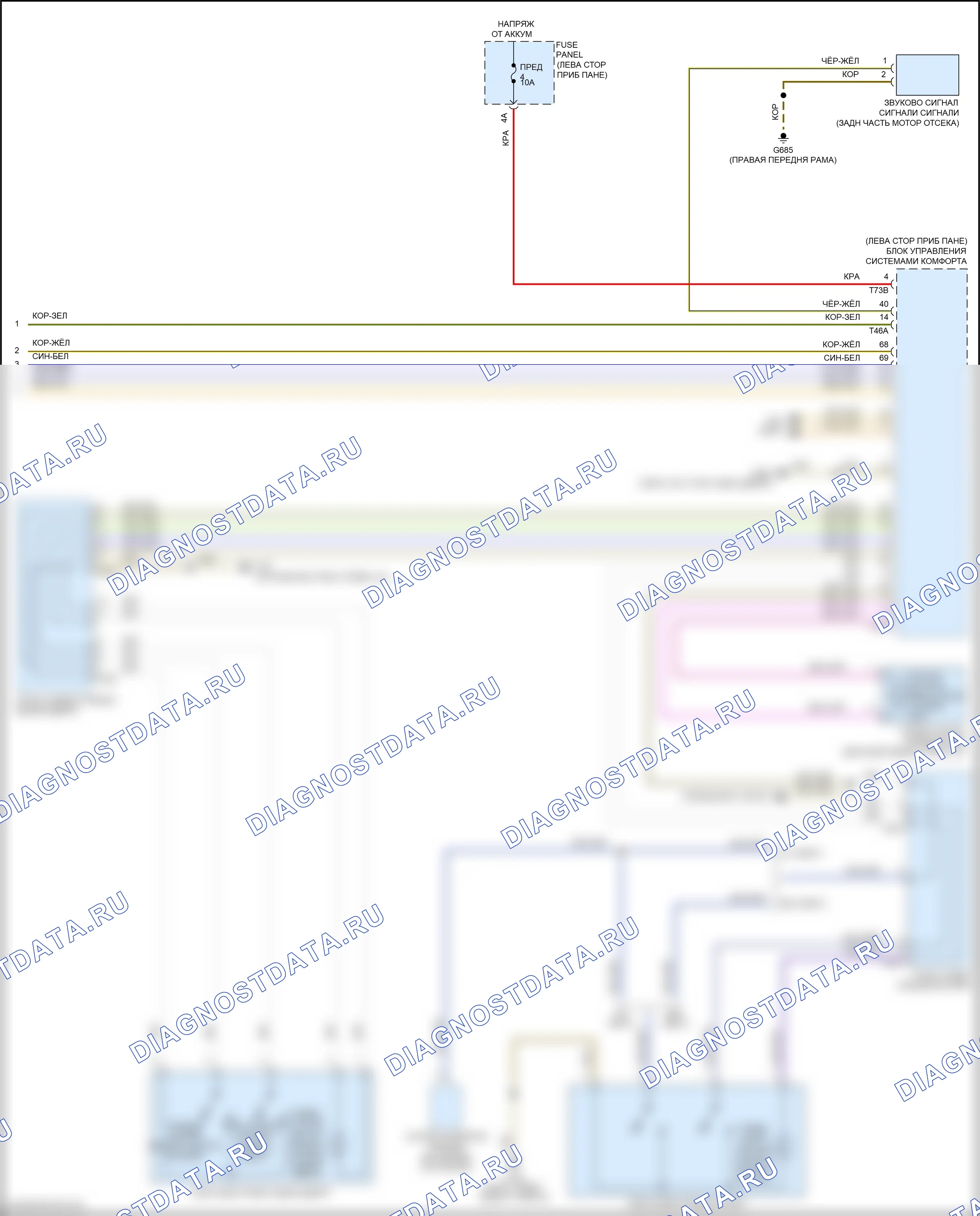 Центральный замок — Электросхема центрального замка — Электросхема центрального замка (3 из 3). Volkswagen Atlas I (2017-2020)