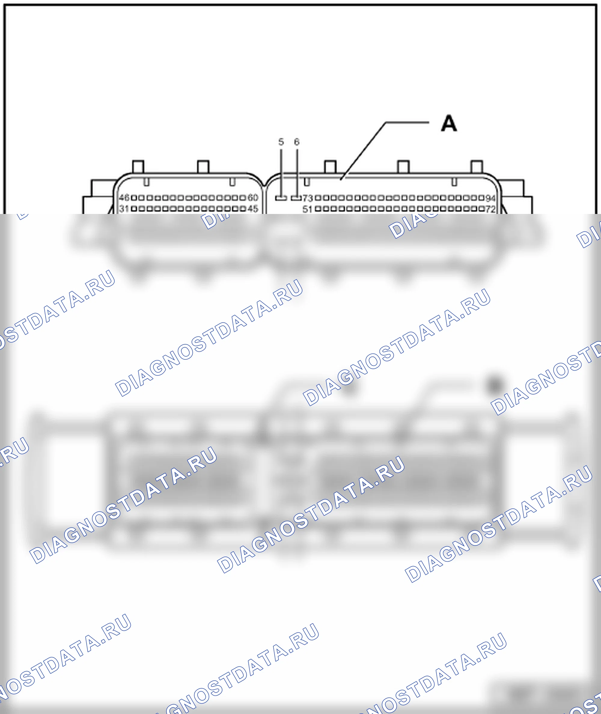 Блоки управления (расположение) — Расположение блоков управления — Расположение разъёмов (в сборе 154-контактный): — Расположение блоков управления — Расположение разъёмов (в сборе 154-контактный):. Volkswagen Golf Mk5 (2003-2009)