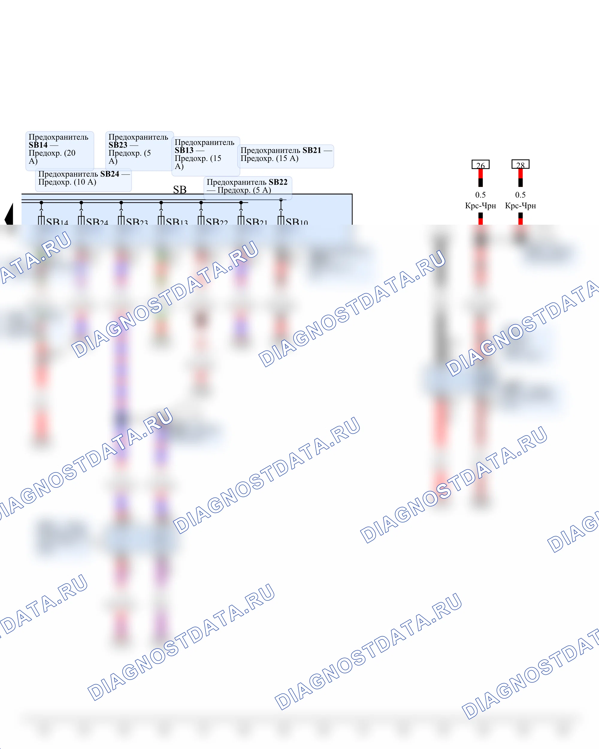 Система управления двигателем (впрыск, зажигание) — Реле электропитания Motronic (двигатель CAWB), 2009–2010 — Реле электропитания Motronic (двигатель CAWB), 2009–2010, Схема 2 из 2. Volkswagen Jetta V (2005-2011)