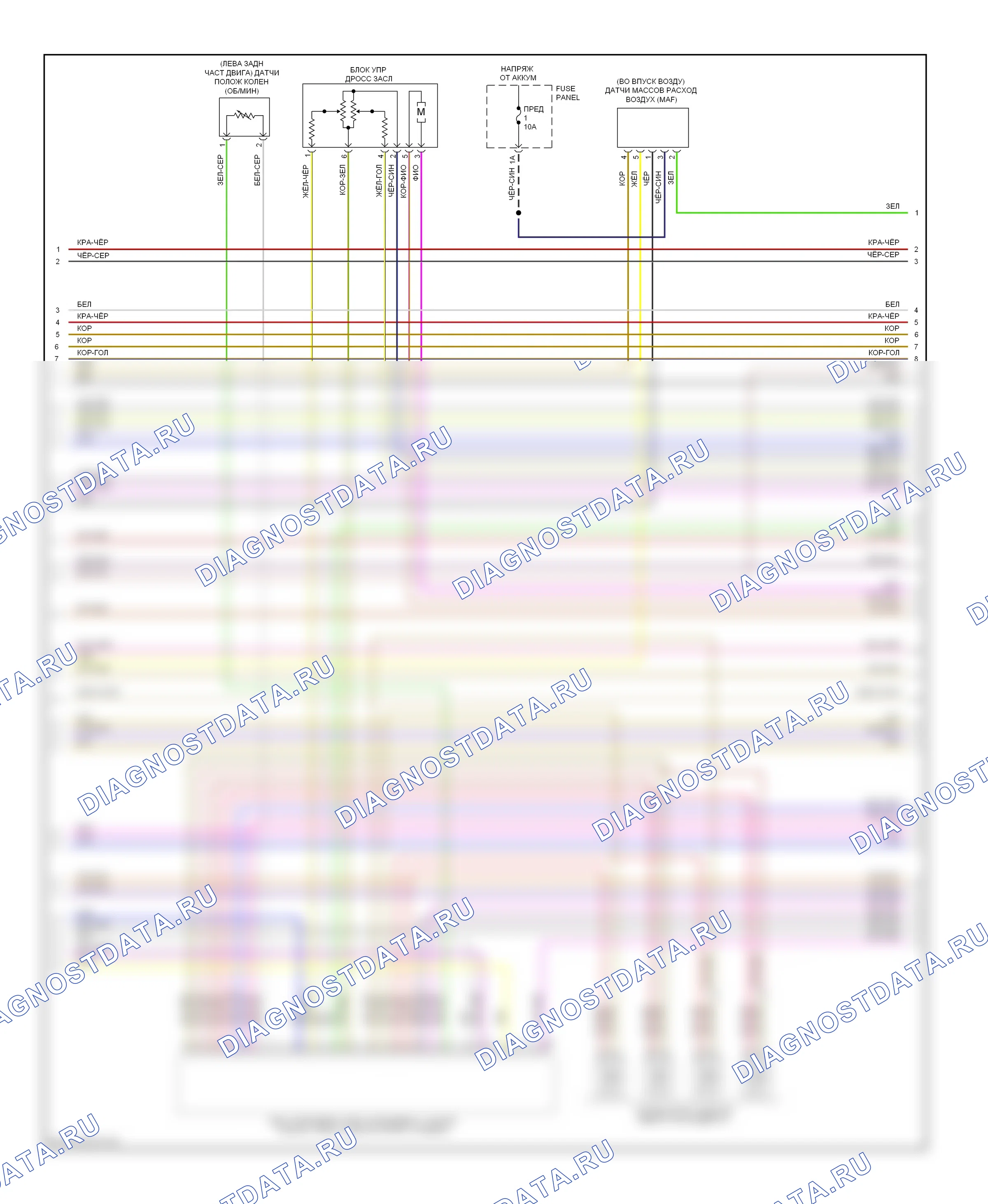 Двигатель — Электросхема двигателя 2.0l, cbfa — Электросхема двигателя 2.0l, cbfa (5 из 6). Volkswagen Jetta V (2005-2011)
