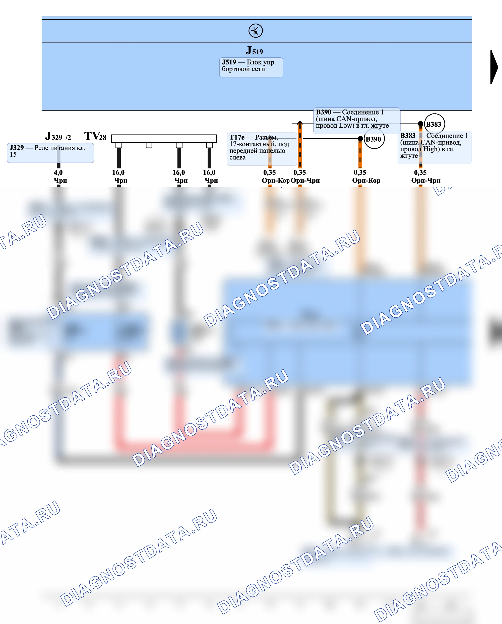 Тормозная система (ABS/ASR/ESP) — Блок управления ABS, 2007 — Блок управления ABS, 2007, Схема 1 из 3. Volkswagen Phaeton I (2002-2010)