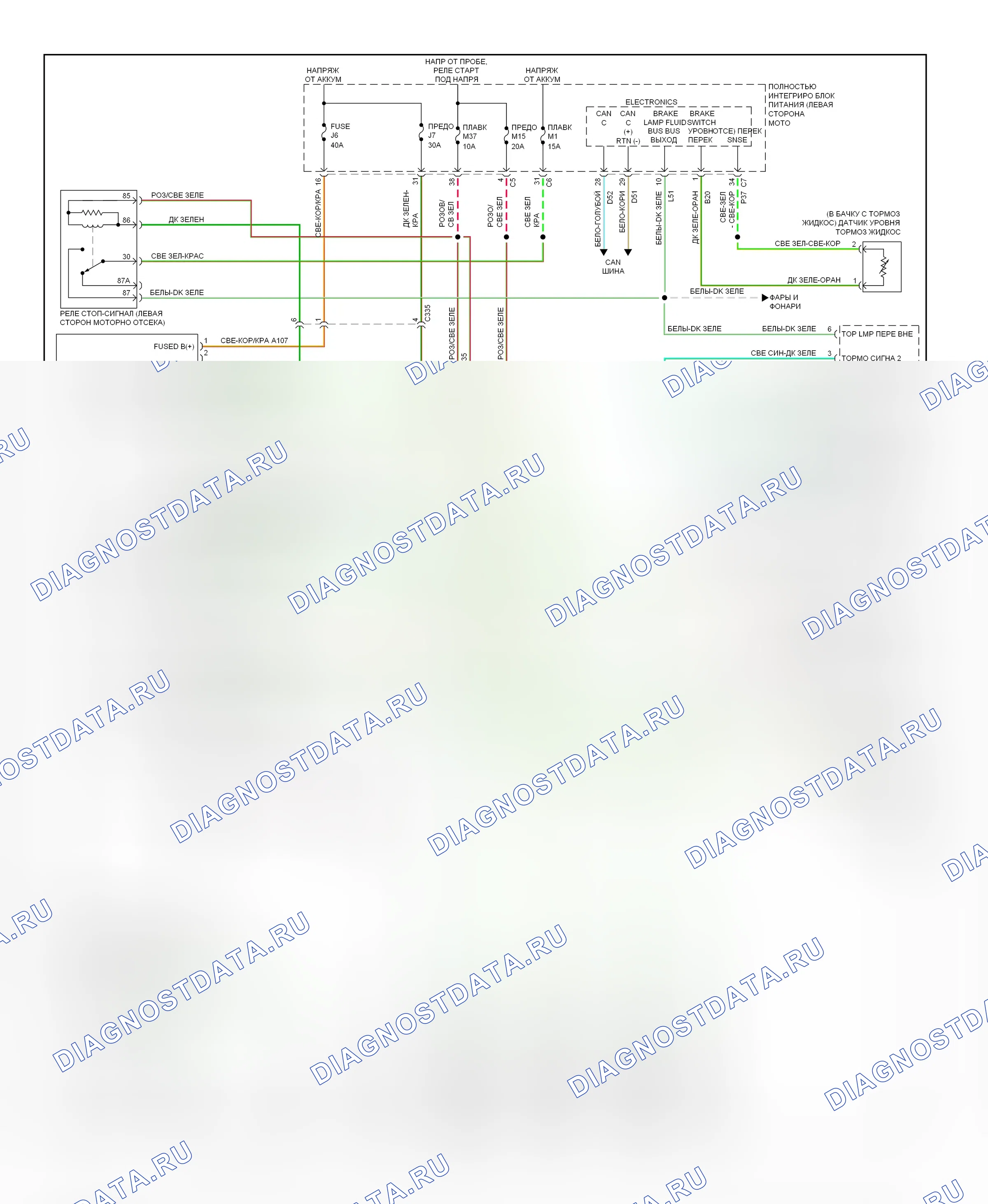 Система ABS — Система ABS электросхема — Система ABS электросхема. Volkswagen Routan I final (2013-2014)