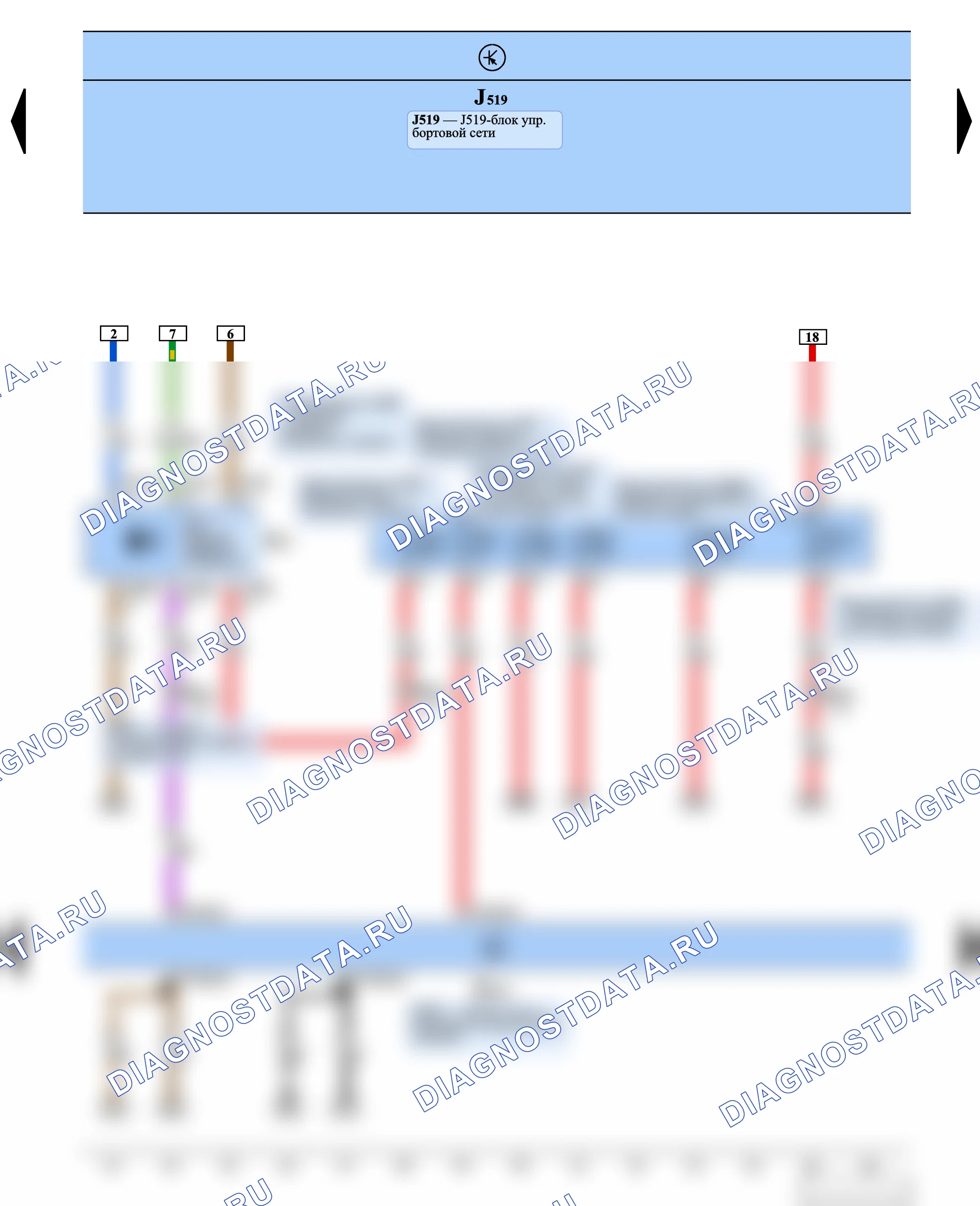 Электропитание, предохранители, массы, разъёмы — Предохранители, 2004–2005 — Предохранители, 2004–2005, Схема 3 из 3. Volkswagen Transporter T5 (2003-2009)