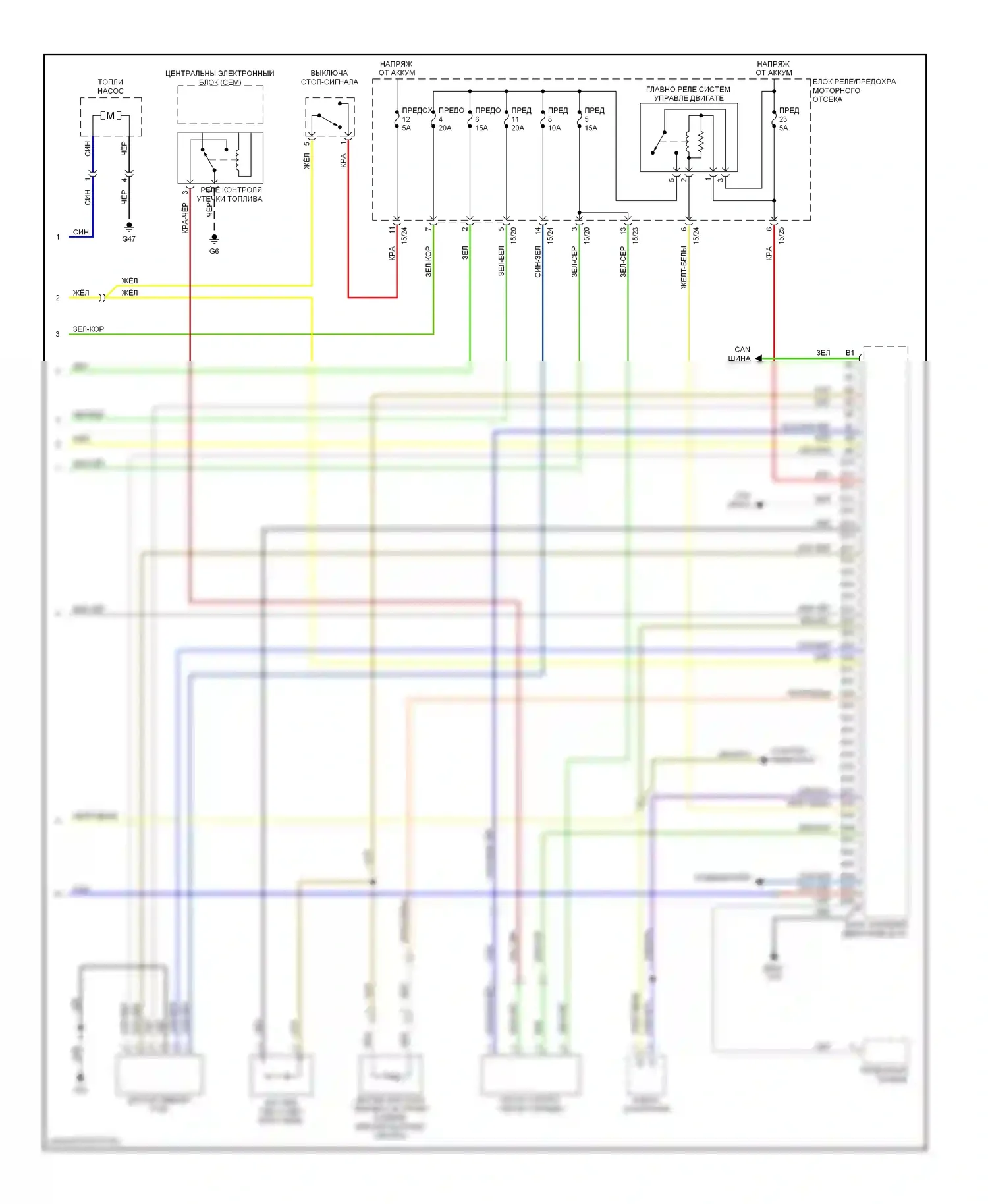 Двигатель — Электросхема двигателя 2.3л турбины — Электросхема двигателя 2.3л турбины (3 из 3). Volvo S60 I (2000-2004)