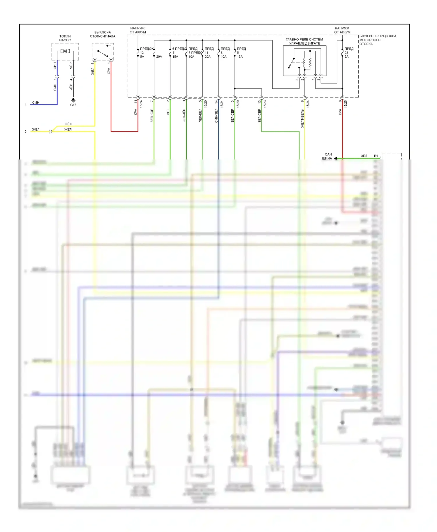Двигатель — Электросхема двигателя 2.4ls — Электросхема двигателя 2.4ls (3 из 3). Volvo S60 I (2000-2004)