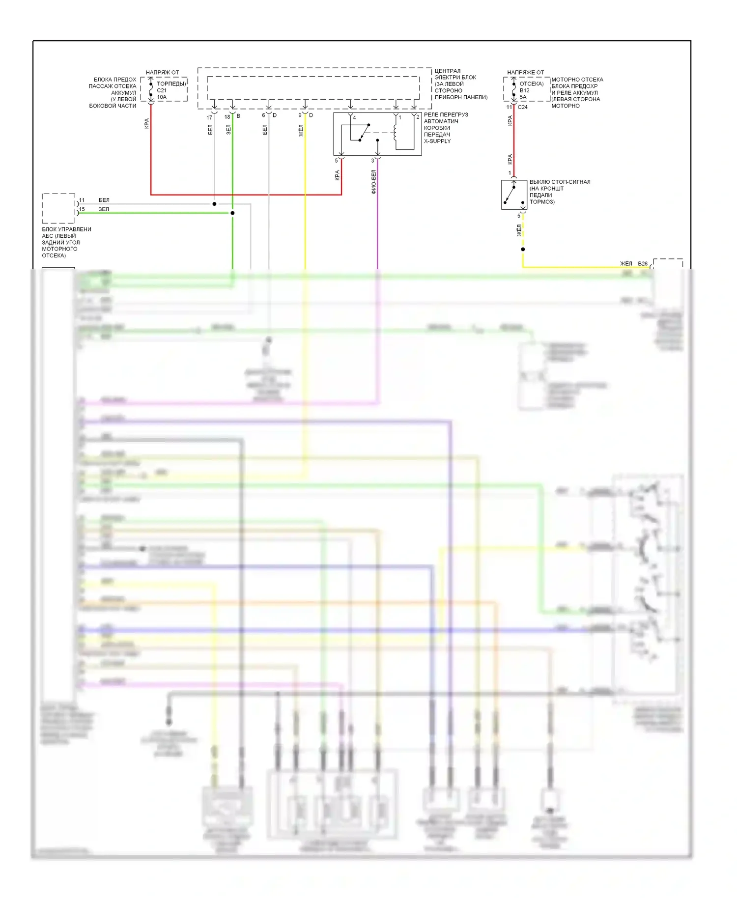 Коробка передач — Электросхема автоматической коробки передач, 4t65ev — Электросхема автоматической коробки передач, 4t65ev. Volvo S60 I (2000-2004)
