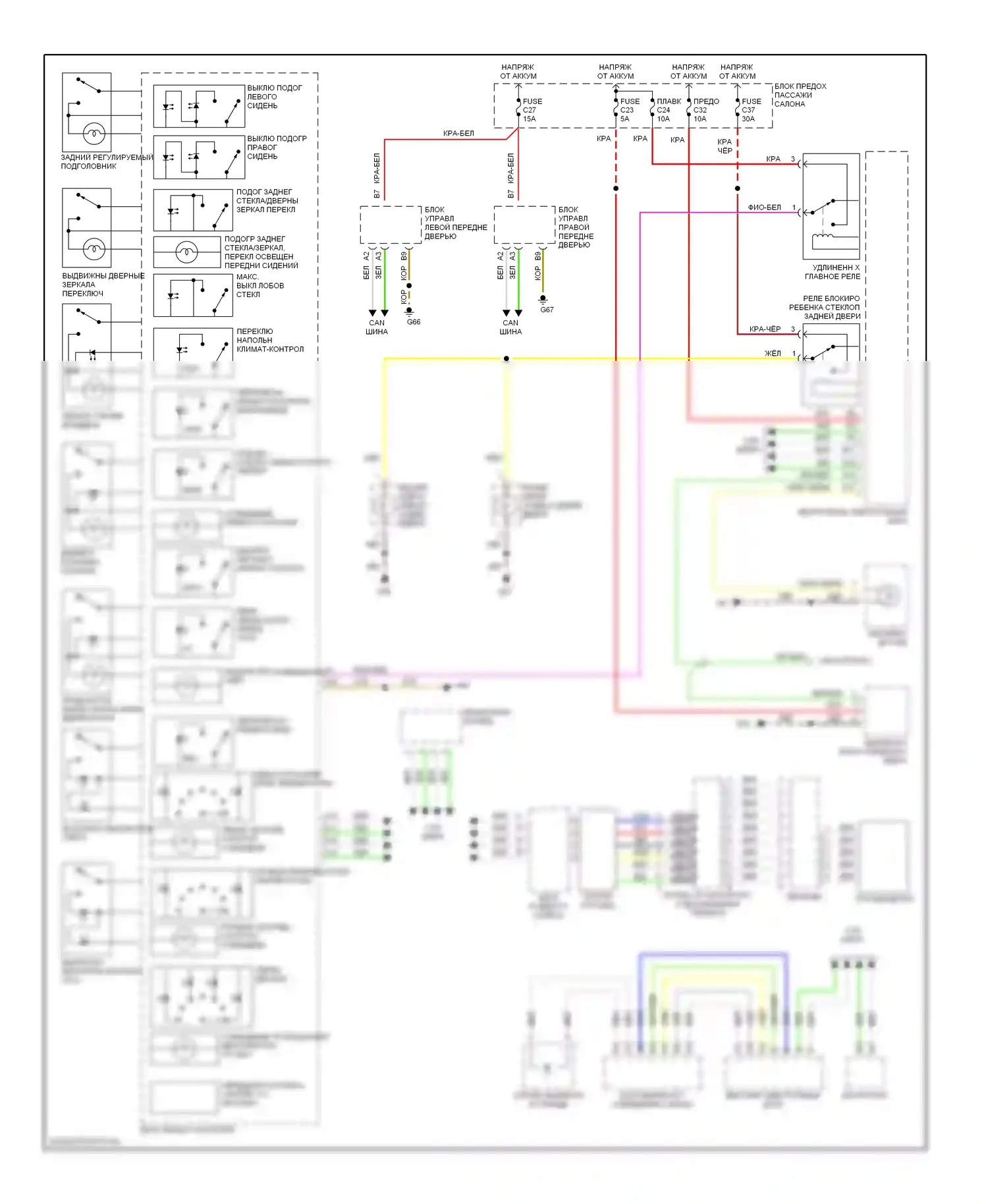 Освещение салона — Электросхема подсветки приборной панели — Электросхема подсветки приборной панели. Volvo S60 I (2000-2004)
