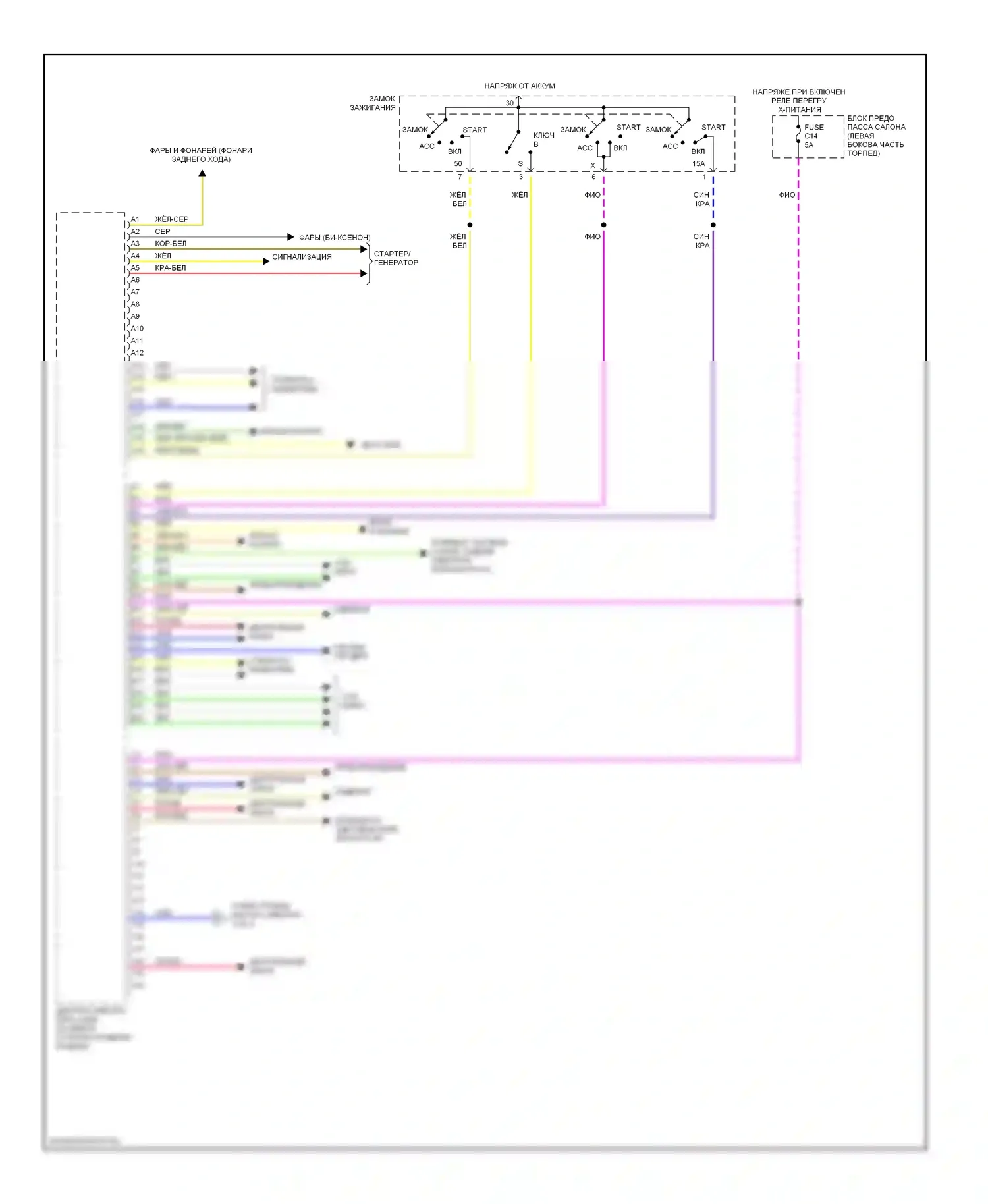 Блоки управления кузовом — Принципиальная электрическая электросхема блока — Принципиальная электрическая электросхема блока (1 из 2). Volvo S80 I рестайлинг (2003-2006)