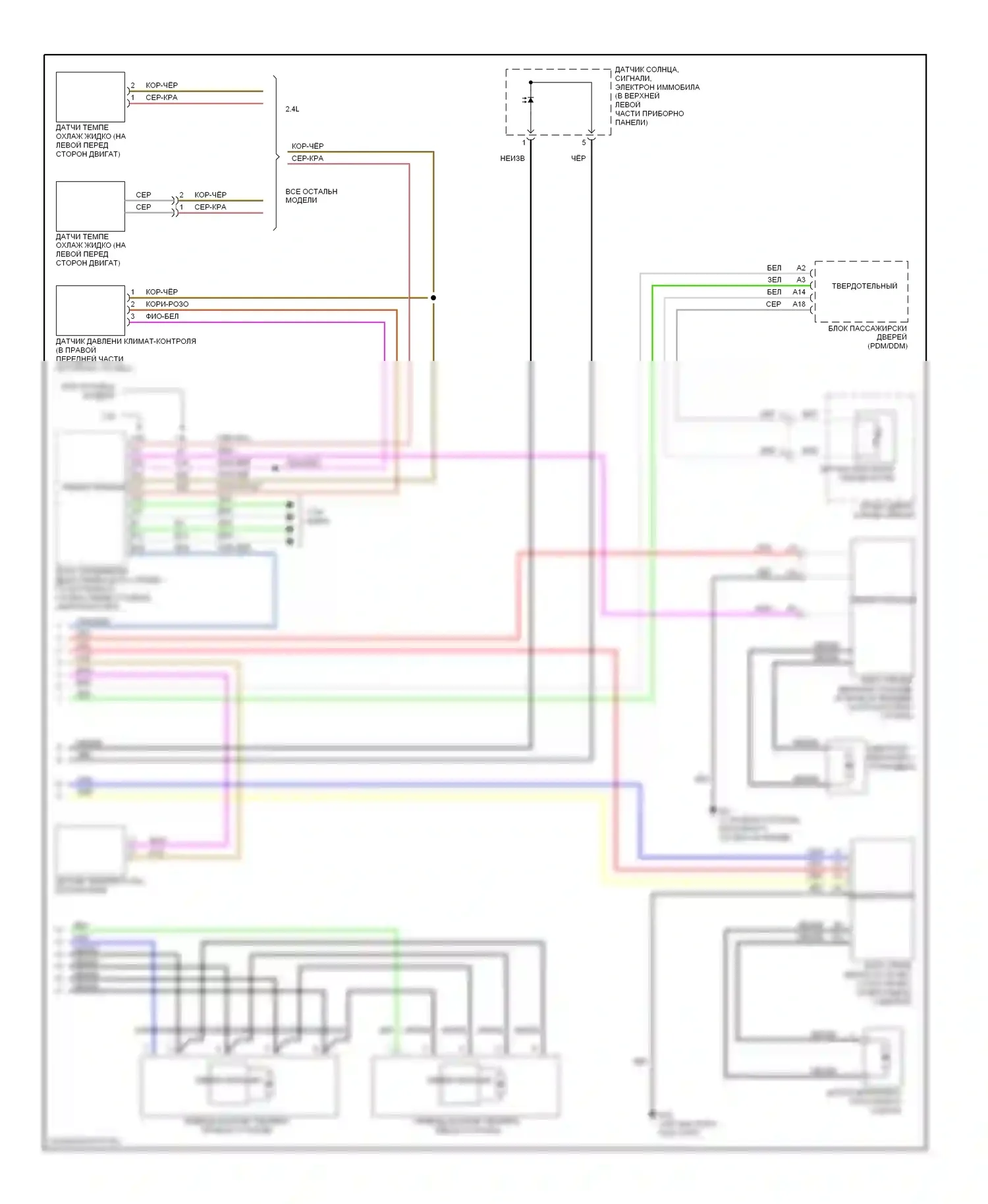Кондиционирование воздуха — Электросхема климат контроля — Электросхема климат контроля (2 из 2). Volvo S80 I рестайлинг (2003-2006)