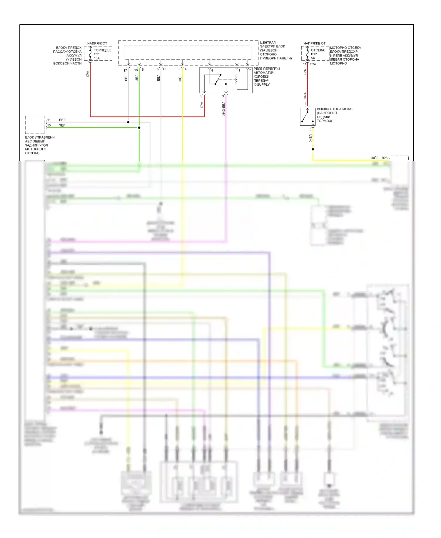 Коробка передач — Электросхема коробки передач, 4t65ev — Электросхема коробки передач, 4t65ev. Volvo S80 I рестайлинг (2003-2006)