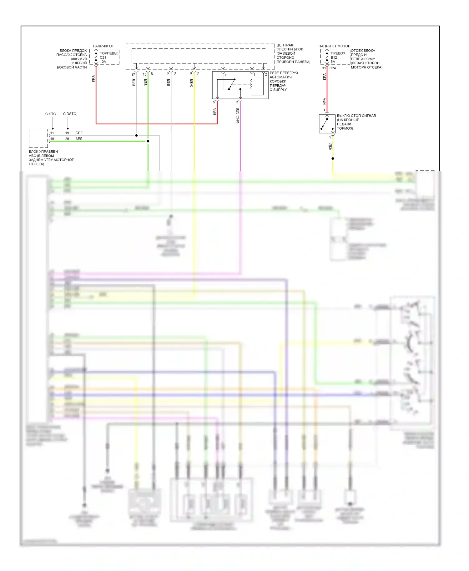 Коробка передач — Электросхема автоматической коробки передач, 4t65ev — Электросхема автоматической коробки передач, 4t65ev. Volvo S80 I (1998-2003)