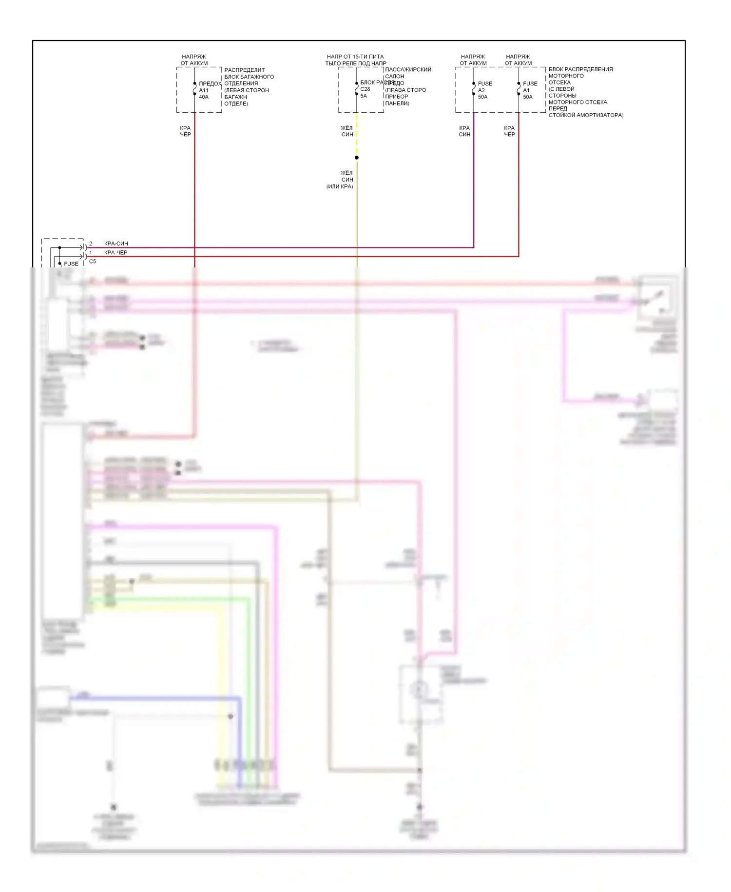 Фары и фонари — Электросхема буксировки прицепа, 7-контактная — Электросхема буксировки прицепа, 7-контактная. Volvo S80 II рестайлинг 2 (2013-2016)