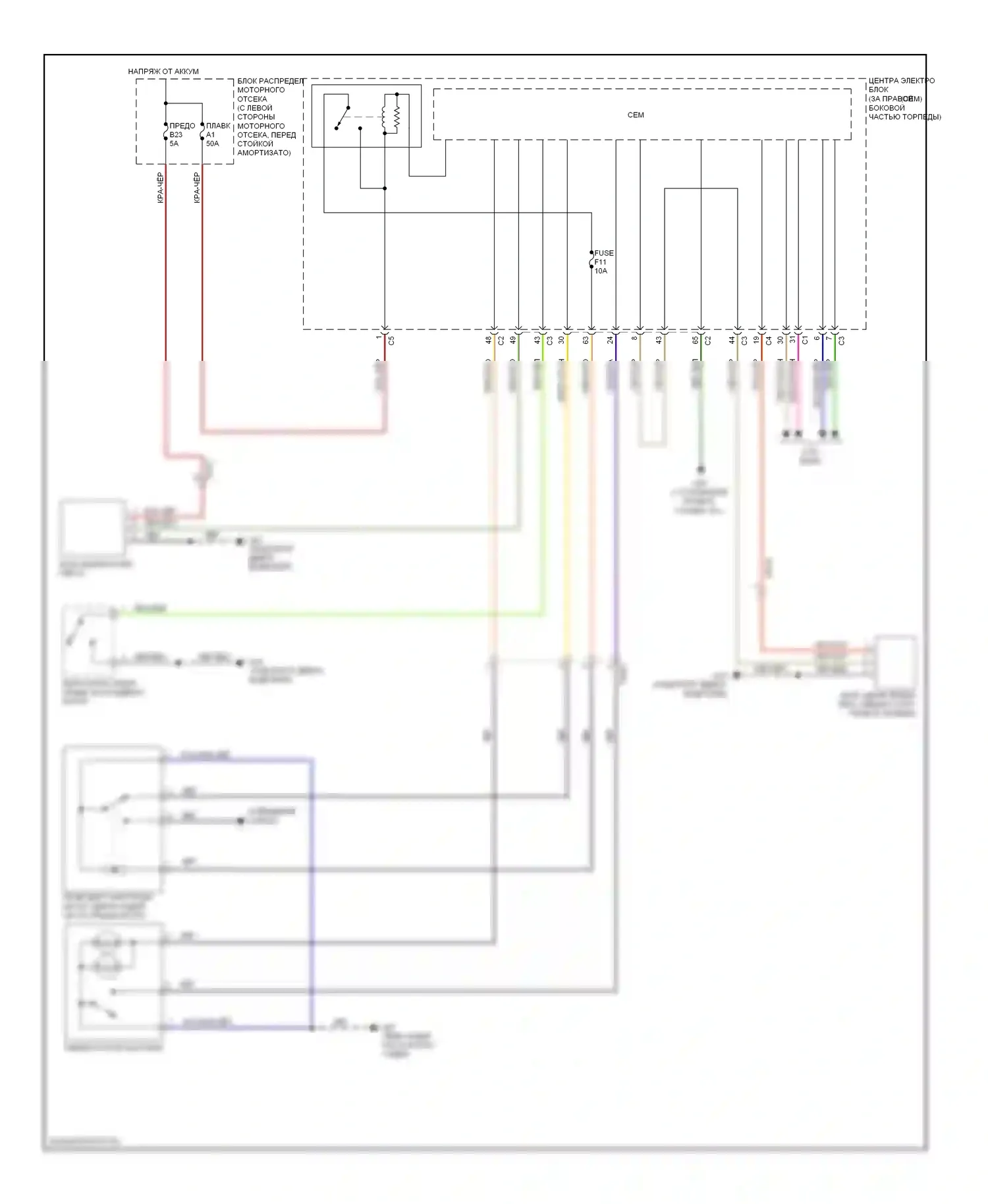 Багажник, задняя дверь, лючок топливного бака — Электросхема разблокировки багажника/задней двери — Электросхема разблокировки багажника/задней двери. Volvo S80 II рестайлинг (2009-2013)