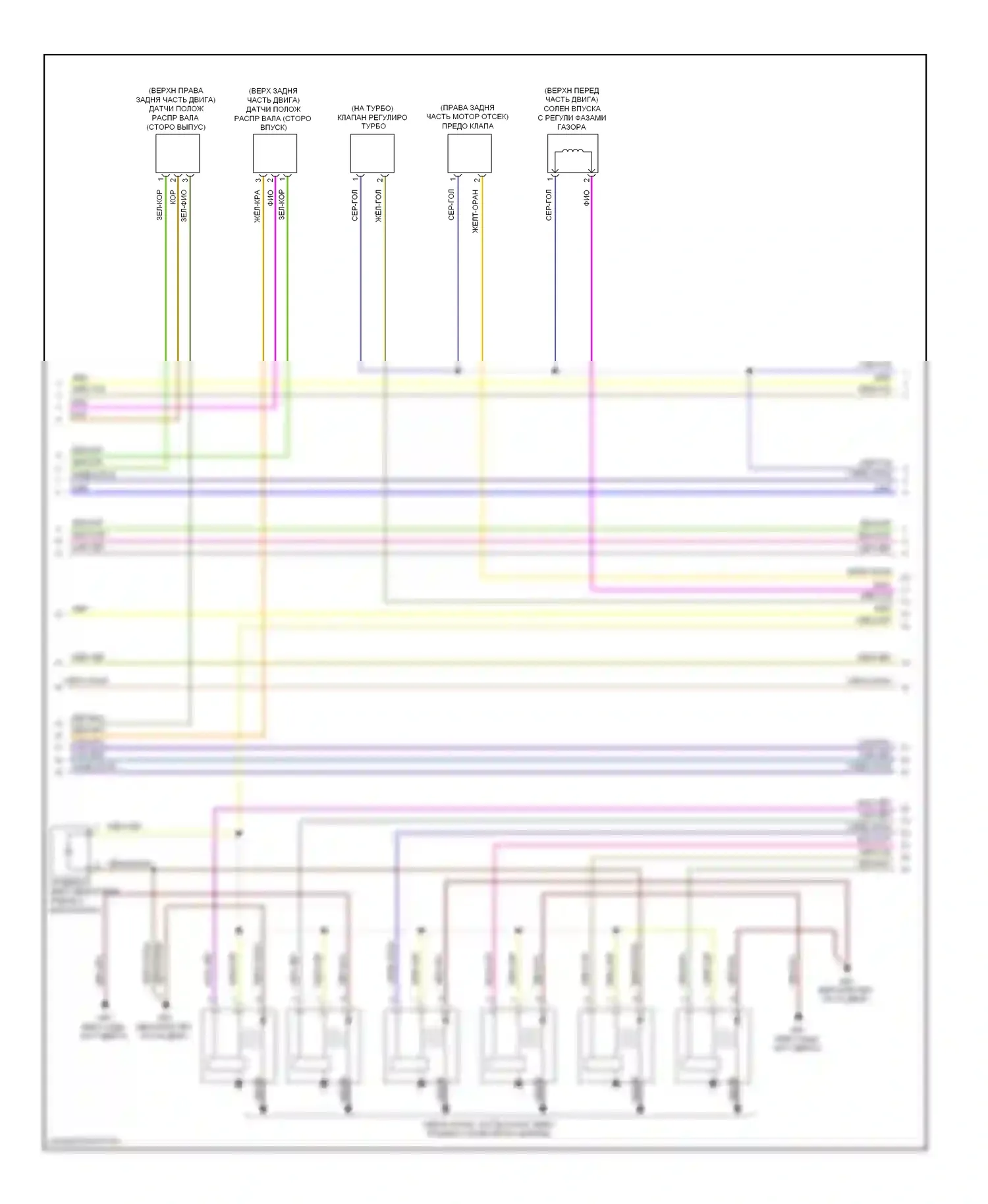 Двигатель — Электросхема двигателя 3,0л турбо — Электросхема двигателя 3,0л турбо (2 из 5). Volvo S80 II рестайлинг (2009-2013)