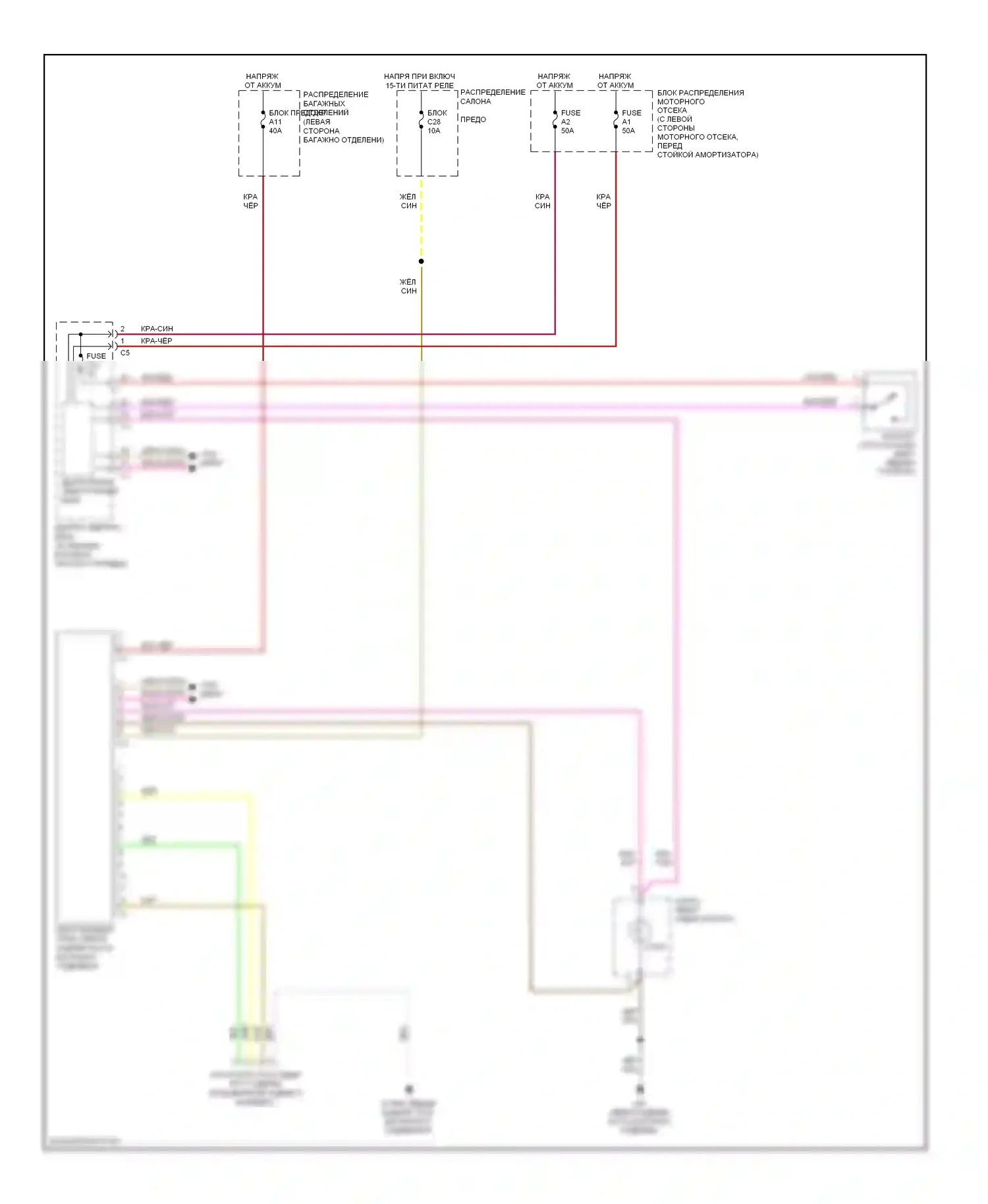 Фары и фонари — Электросхема буксировки прицепа, 4-контактная — Электросхема буксировки прицепа, 4-контактная. Volvo S80 II рестайлинг (2009-2013)