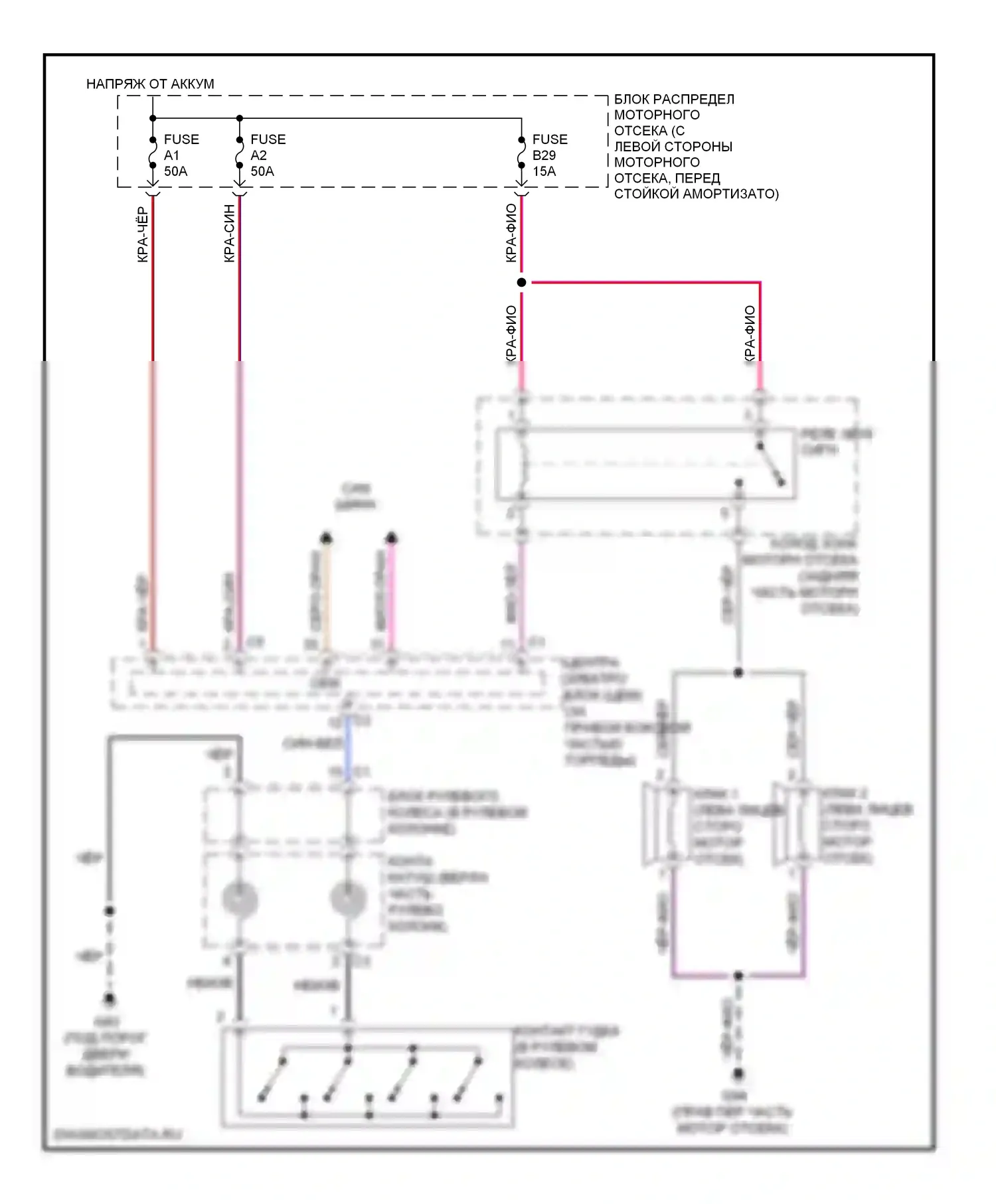 Клаксон — Электросхема клаксона — Электросхема клаксона. Volvo S80 II рестайлинг (2009-2013)