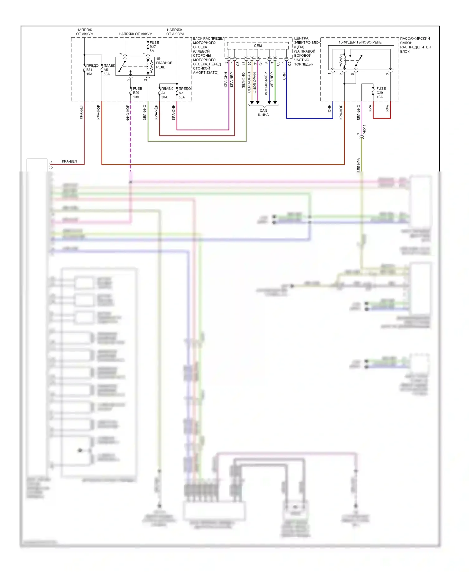 Коробка передач — Электросхема коробки передач — Электросхема коробки передач. Volvo S80 II рестайлинг (2009-2013)