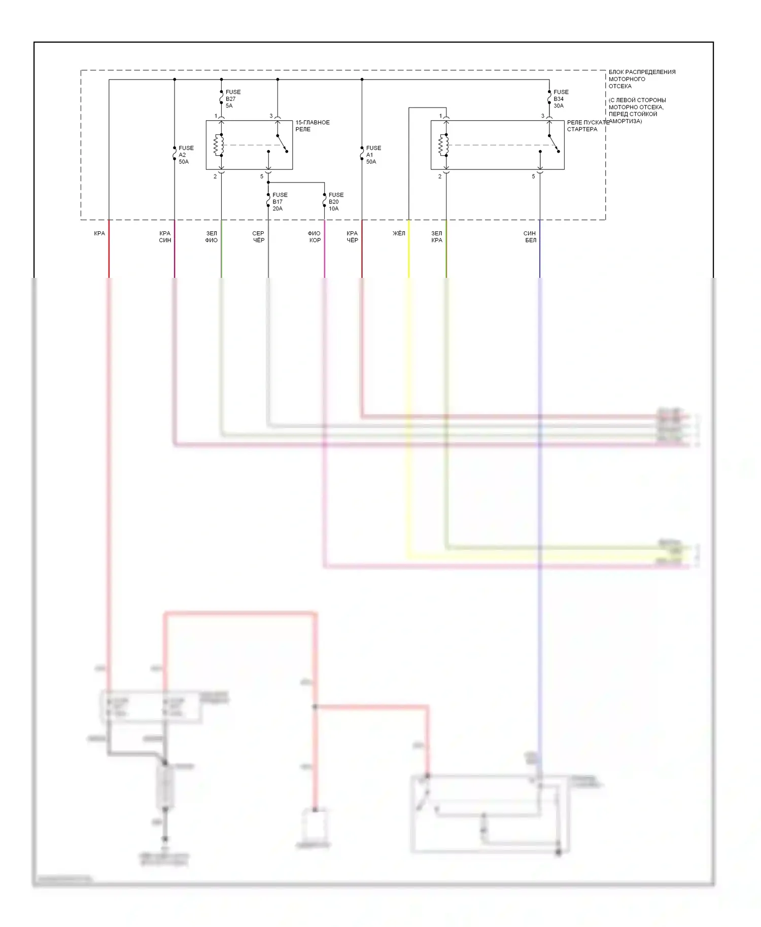 Стартер/генератор — Электросхема стартера — Электросхема стартера (1 из 2). Volvo S80 II рестайлинг (2009-2013)