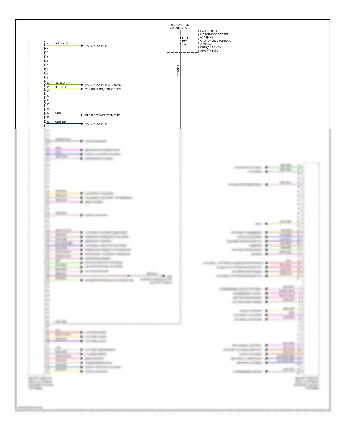 Блоки управления кузовом — Электросхема блоков управления кузовом — Электросхема блоков управления кузовом (1 из 2). Volvo S80 II (2006-2010)