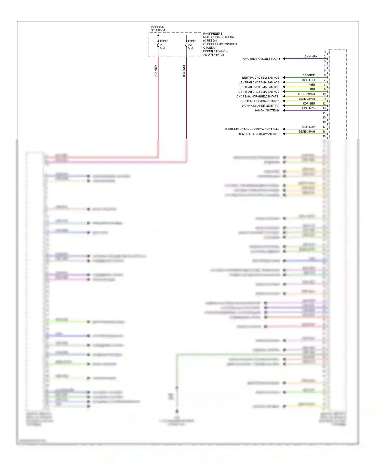 Блоки управления кузовом — Электросхема блоков управления кузовом — Электросхема блоков управления кузовом (2 из 2). Volvo S80 II (2006-2010)