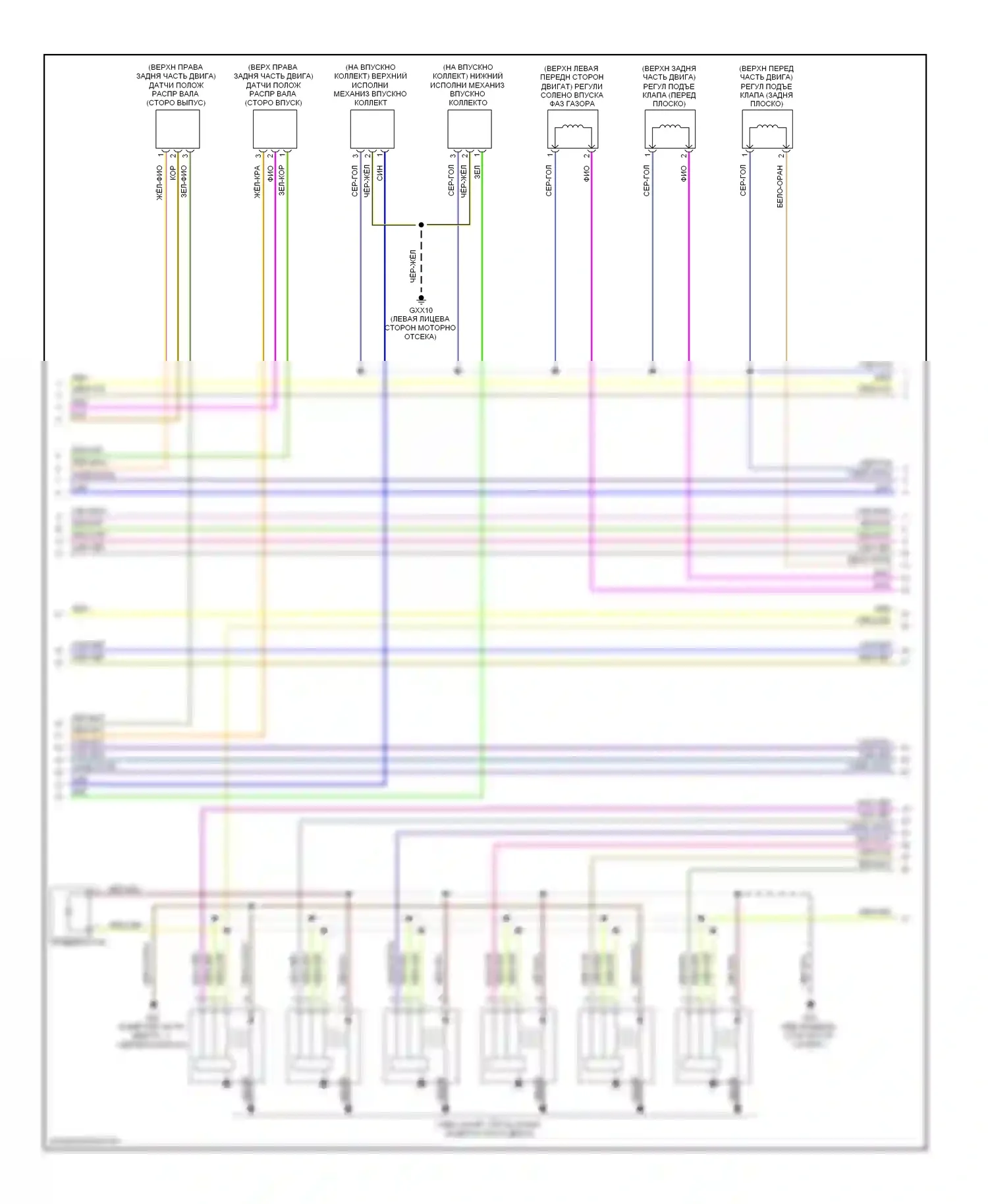 Двигатель — Электросхема двигателя 3.2l — Электросхема двигателя 3.2l (2 из 5). Volvo S80 II (2006-2010)