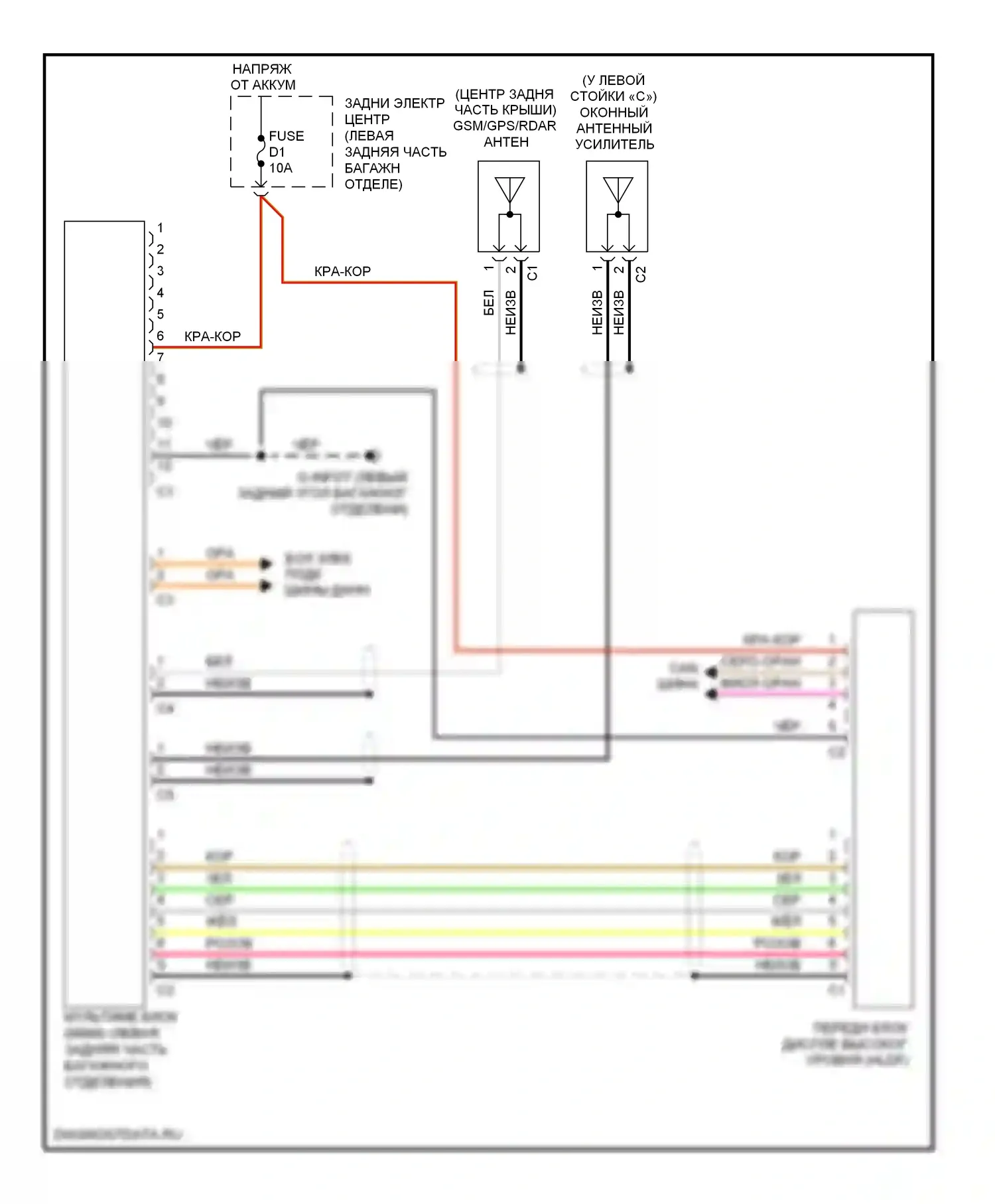 Системы помощи водителю — Электросхема мультимедиа и информации о дорожном движении — Электросхема мультимедиа и информации о дорожном движении. Volvo S80 II (2006-2010)