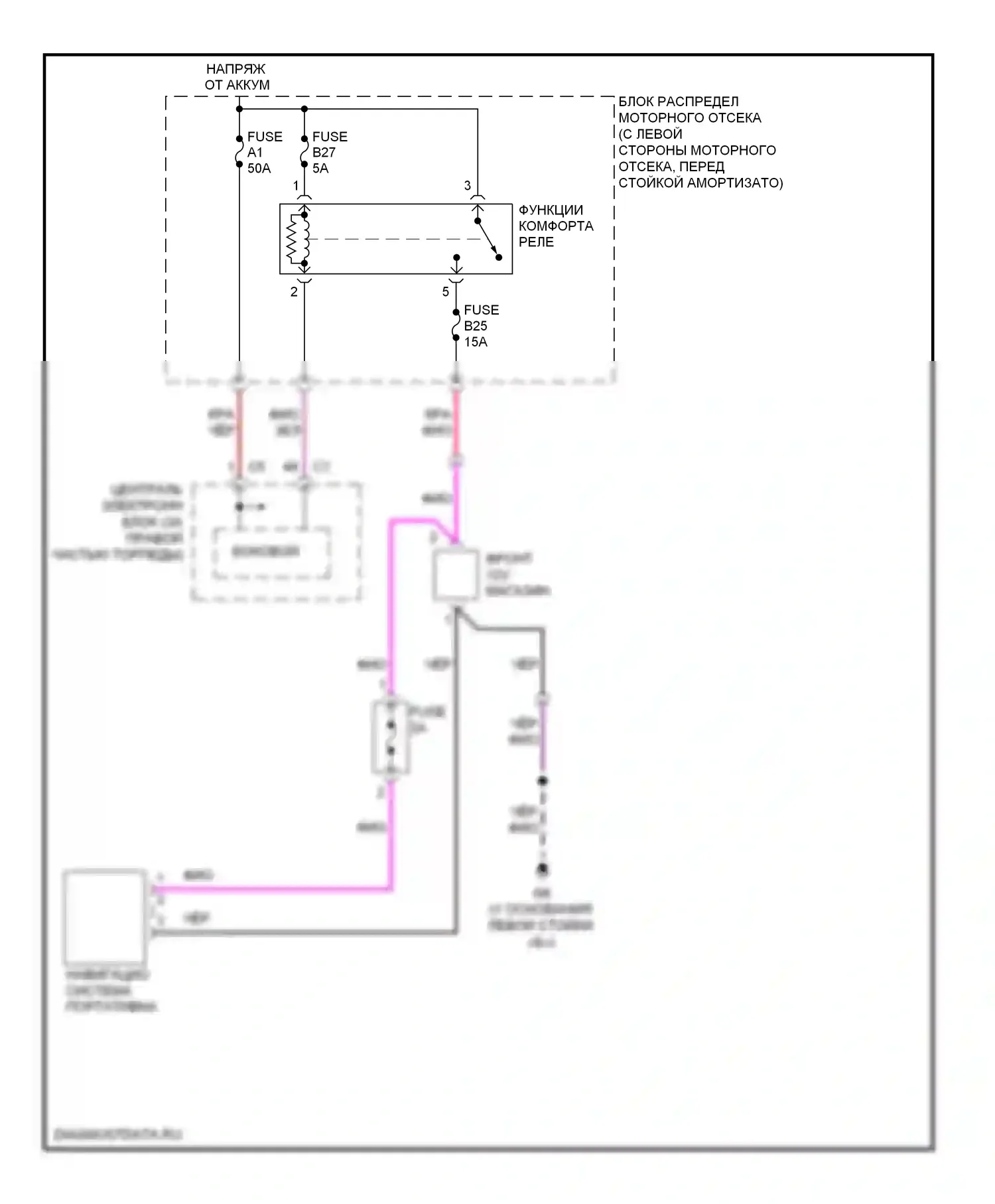 Системы помощи водителю — Электросхема навигации — Электросхема навигации. Volvo S80 II (2006-2010)