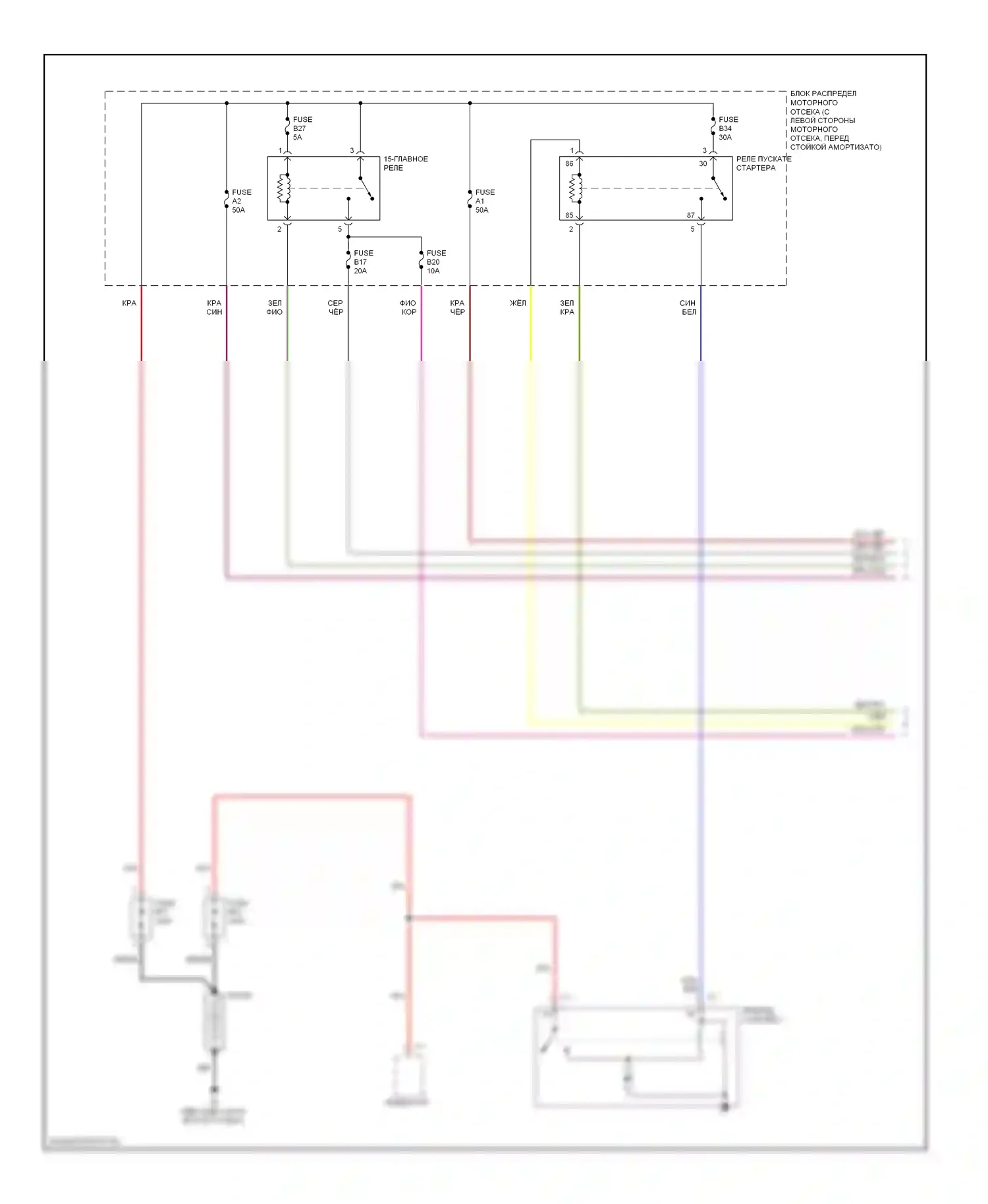 Стартер/генератор — Электросхема стартера — Электросхема стартера (1 из 2). Volvo S80 II (2006-2010)