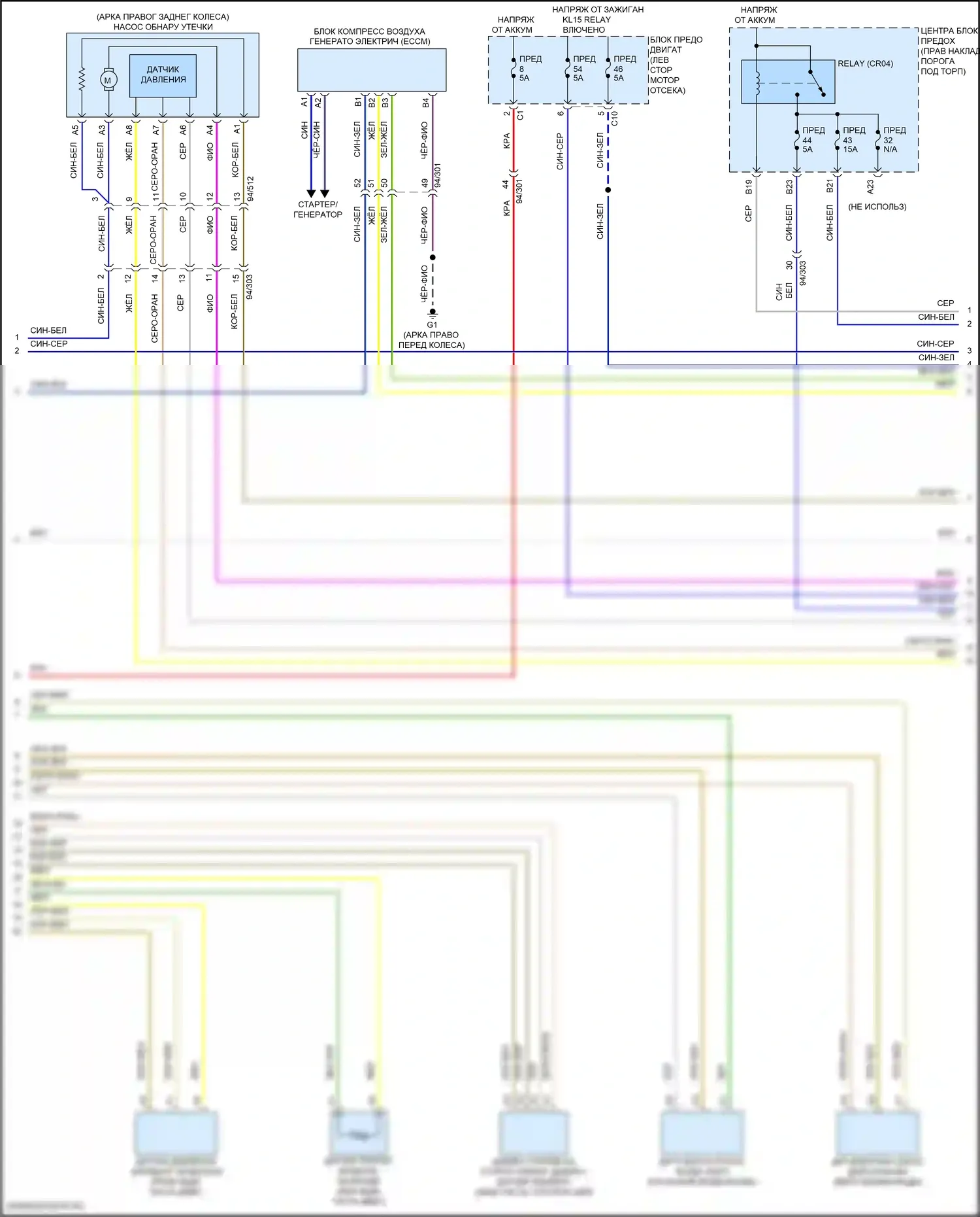 Двигатель — Электросхема двигателя 2.0л с турбонаддувом — Электросхема двигателя 2.0л с турбонаддувом (6 из 7). Volvo S90 II рестайлинг (2020-2024)