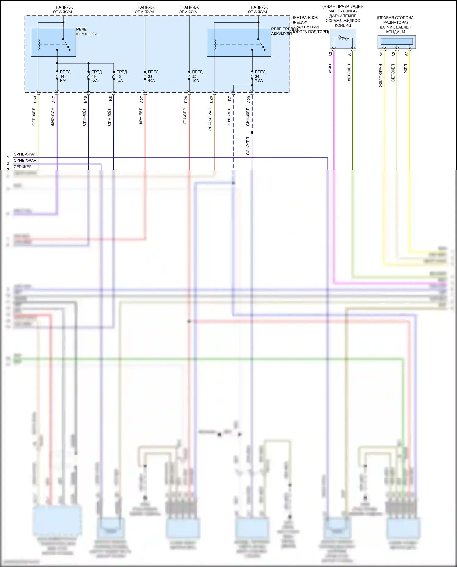 Кондиционирование воздуха — Электросхема климат контроля, гибрид — Электросхема климат контроля, гибрид (3 из 5). Volvo S90 II рестайлинг (2020-2024)
