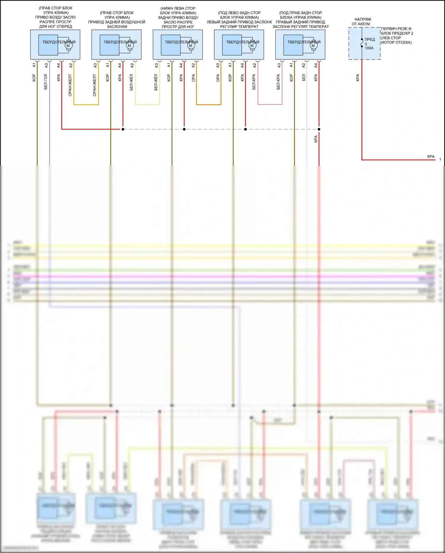 Кондиционирование воздуха — Электросхема климат контроля, гибрид — Электросхема климат контроля, гибрид (4 из 5). Volvo S90 II рестайлинг (2020-2024)