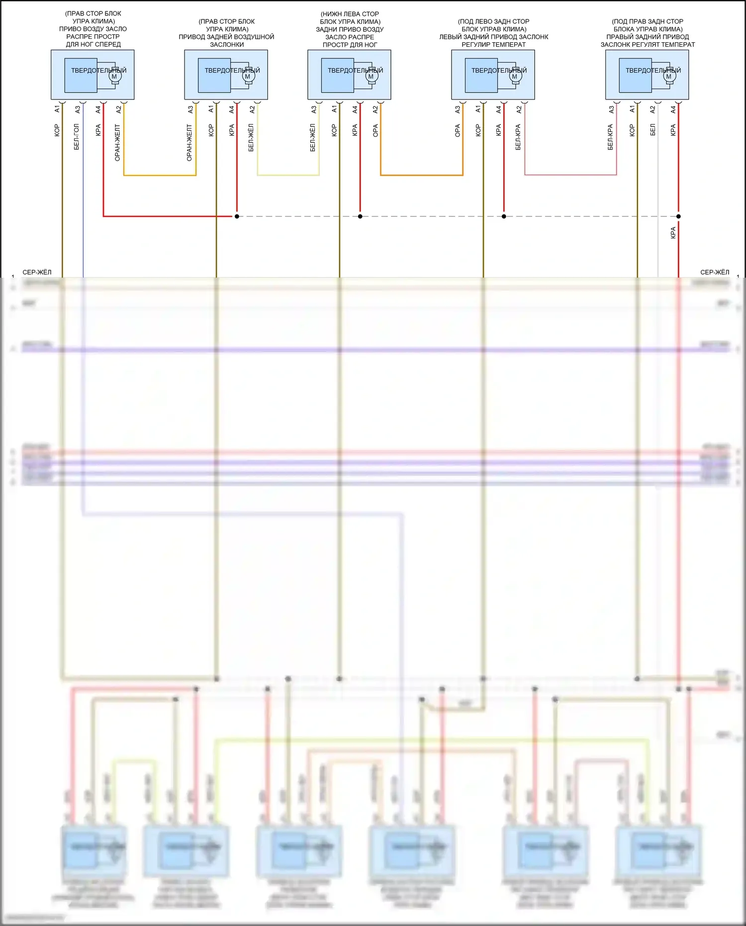 Кондиционирование воздуха — Электросхема климат контроля, кроме гибридного — Электросхема климат контроля, кроме гибридного (3 из 4). Volvo S90 II рестайлинг (2020-2024)
