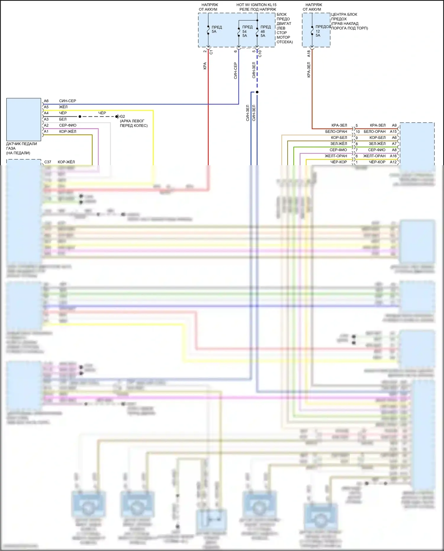 Круиз-контроль — Электросхема круиз-контроля, кроме гибридного — Электросхема круиз-контроля, кроме гибридного. Volvo S90 II рестайлинг (2020-2024)