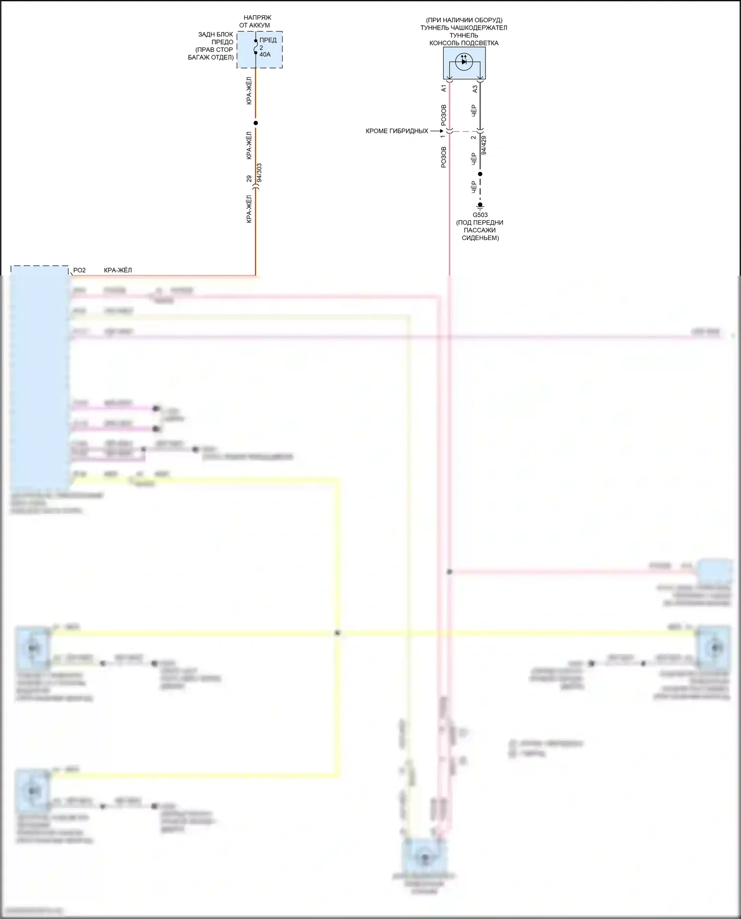 Освещение салона — Электросхема подсветки приборной панели — Электросхема подсветки приборной панели (1 из 4). Volvo S90 II рестайлинг (2020-2024)