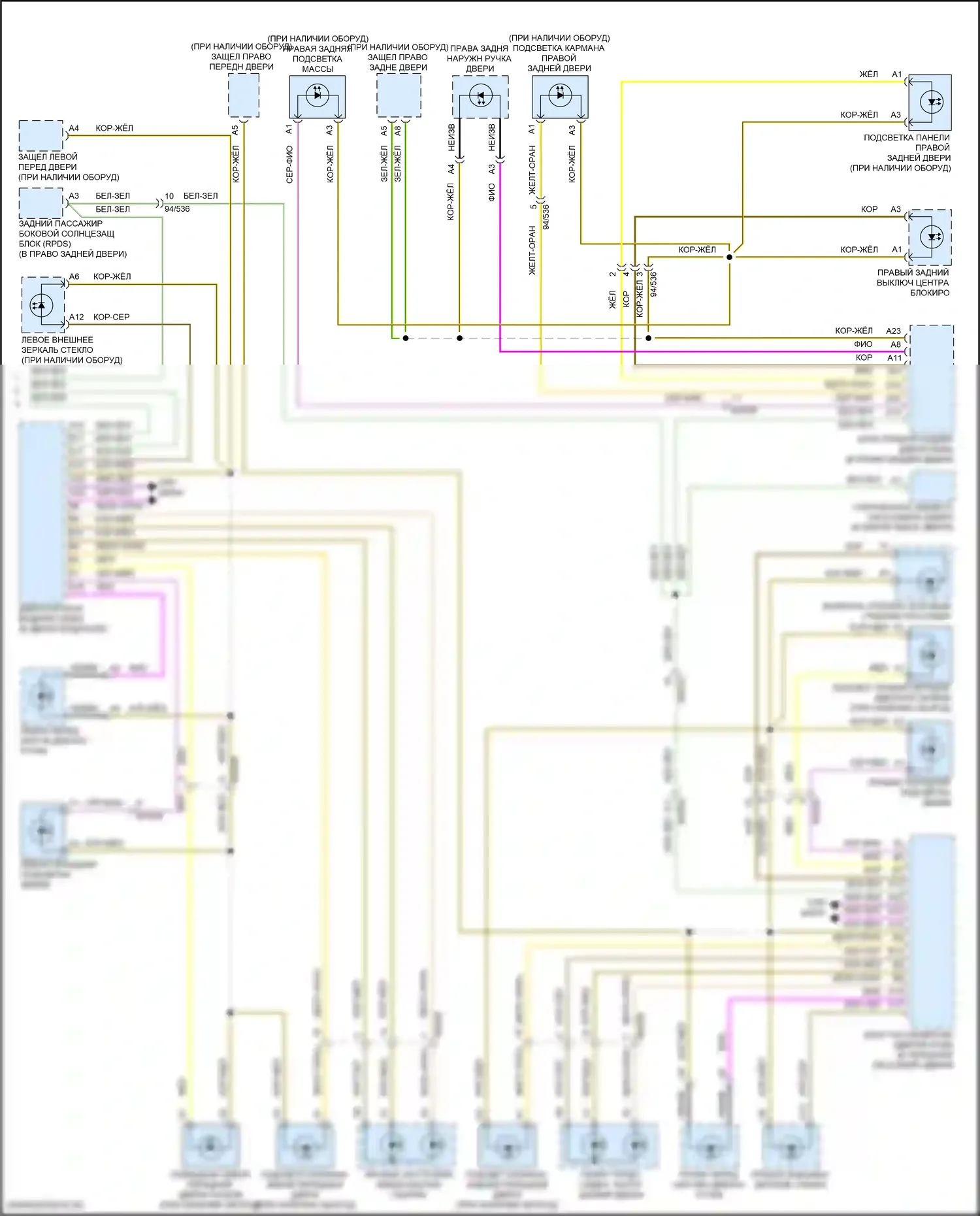 Освещение салона — Электросхема подсветки приборной панели — Электросхема подсветки приборной панели (4 из 4). Volvo S90 II рестайлинг (2020-2024)