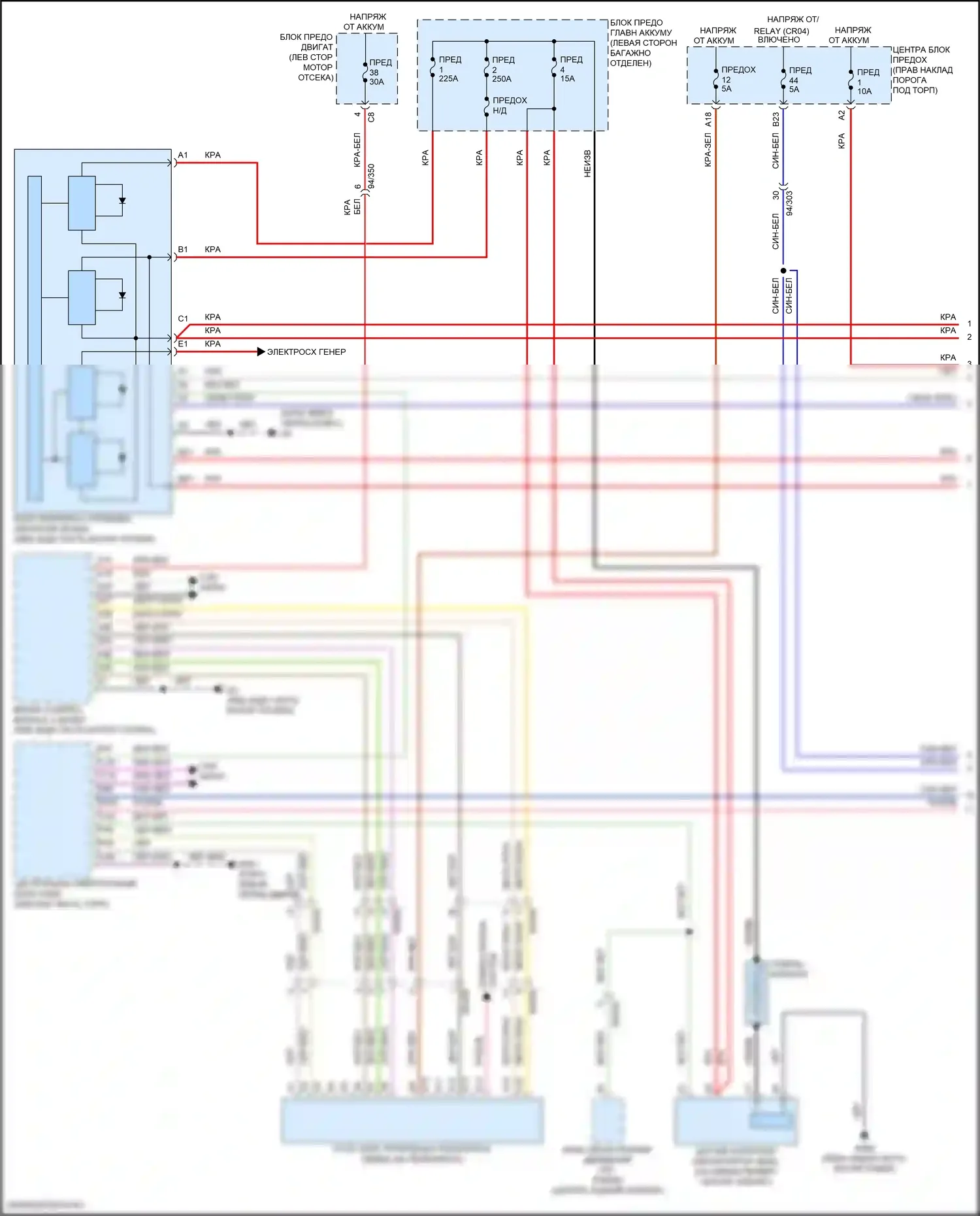 Стартер/генератор — Электросхема стартера — Электросхема стартера (1 из 2). Volvo S90 II рестайлинг (2020-2024)