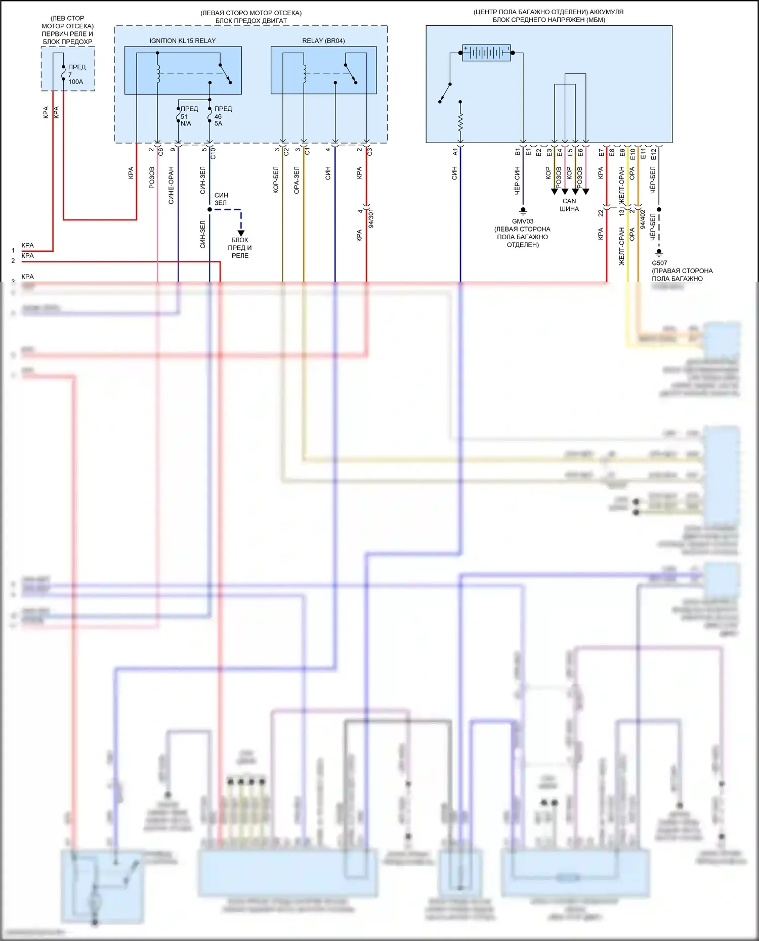 Стартер/генератор — Электросхема стартера — Электросхема стартера (2 из 2). Volvo S90 II рестайлинг (2020-2024)