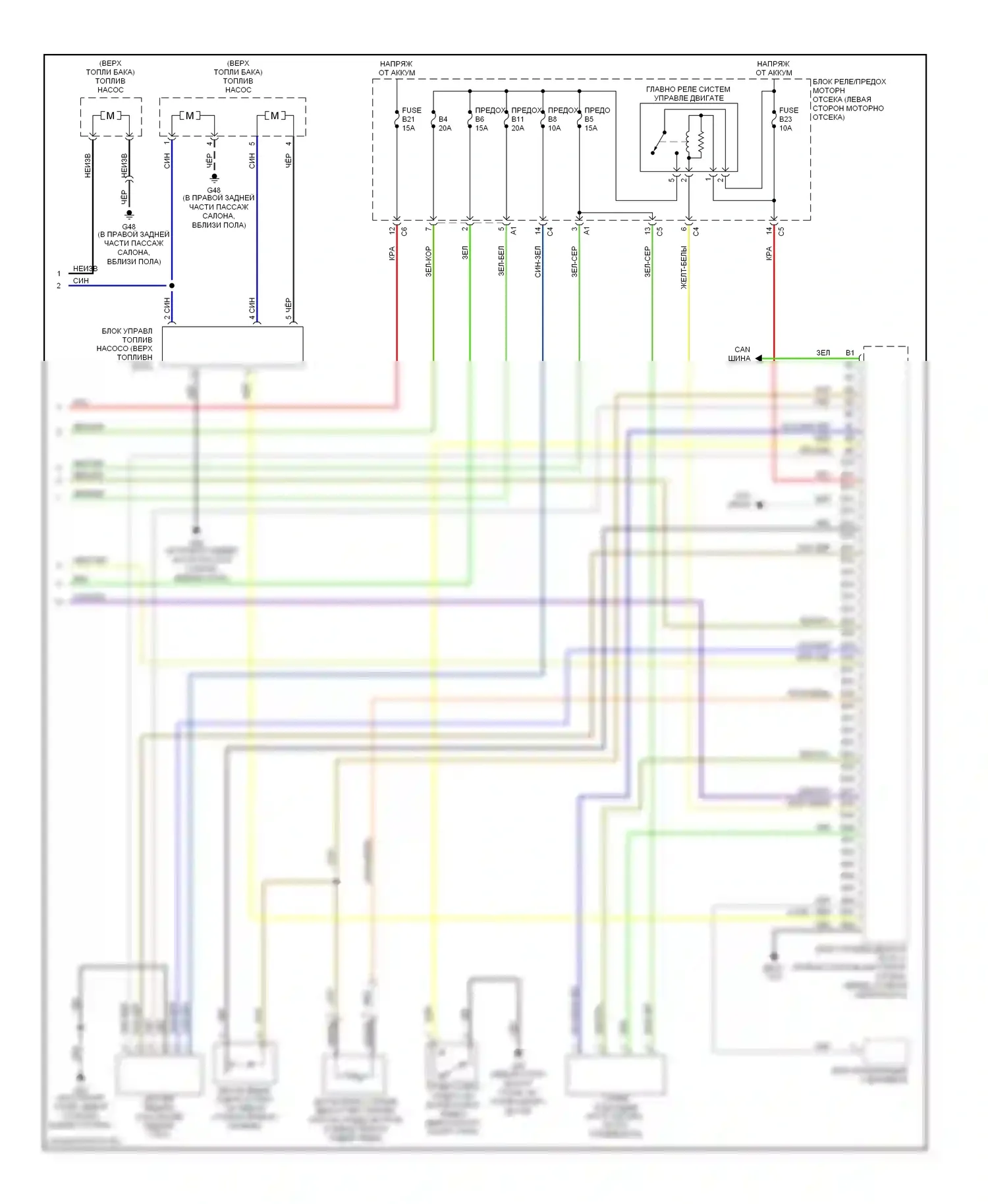 Двигатель — Электросхема двигателя 2,4л турбо — Электросхема двигателя 2,4л турбо (3 из 3). Volvo V70 II рестайлинг (2004-2007)