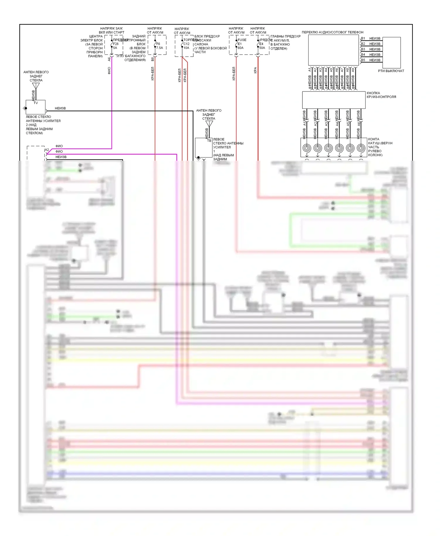 Системы помощи водителю — Электросхема информации о дорожном движении — Электросхема информации о дорожном движении. Volvo V70 II рестайлинг (2004-2007)