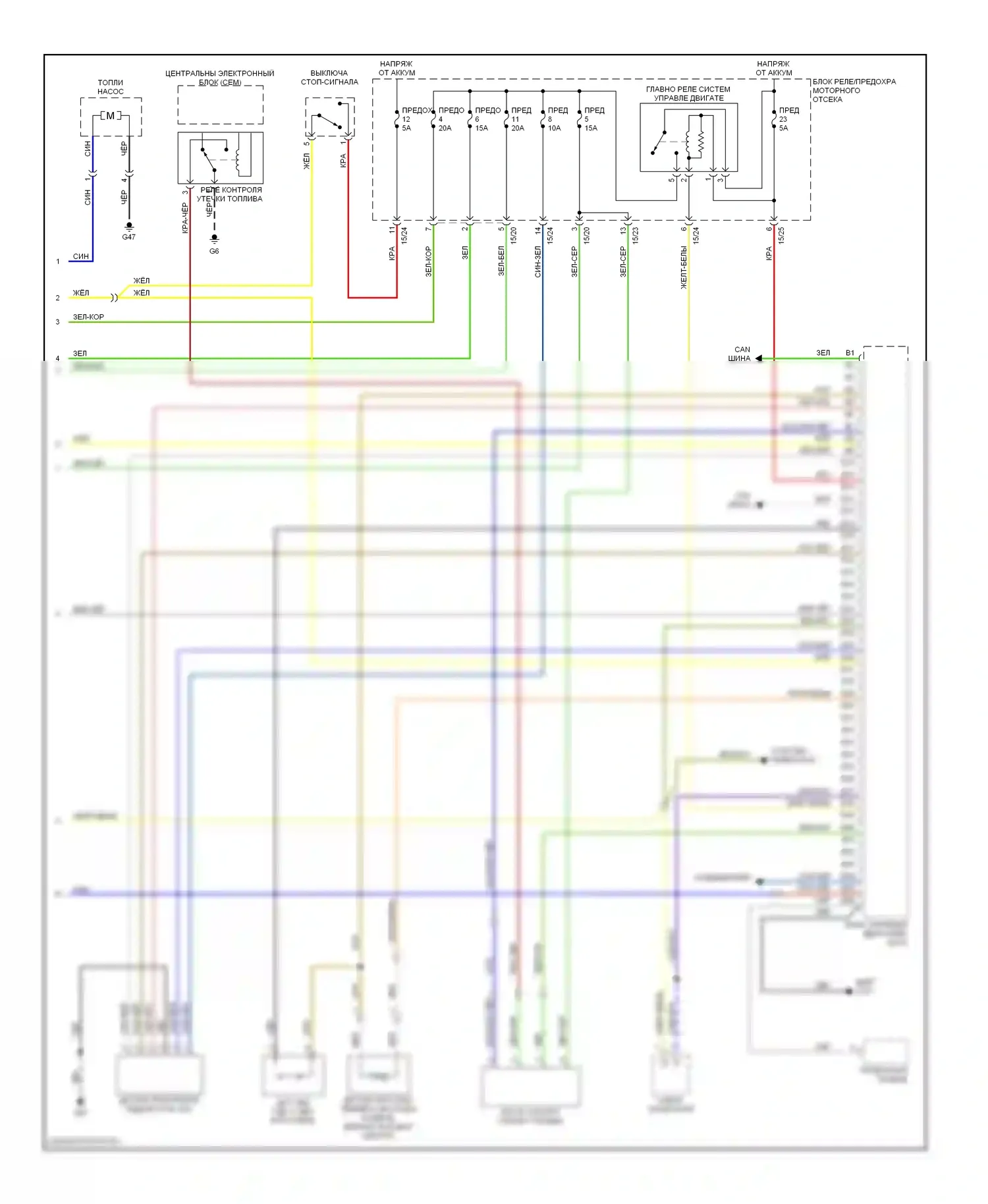 Двигатель — Электросхема двигателя 2.4л турбины — Электросхема двигателя 2.4л турбины (3 из 3). Volvo V70 II (2000-2004)
