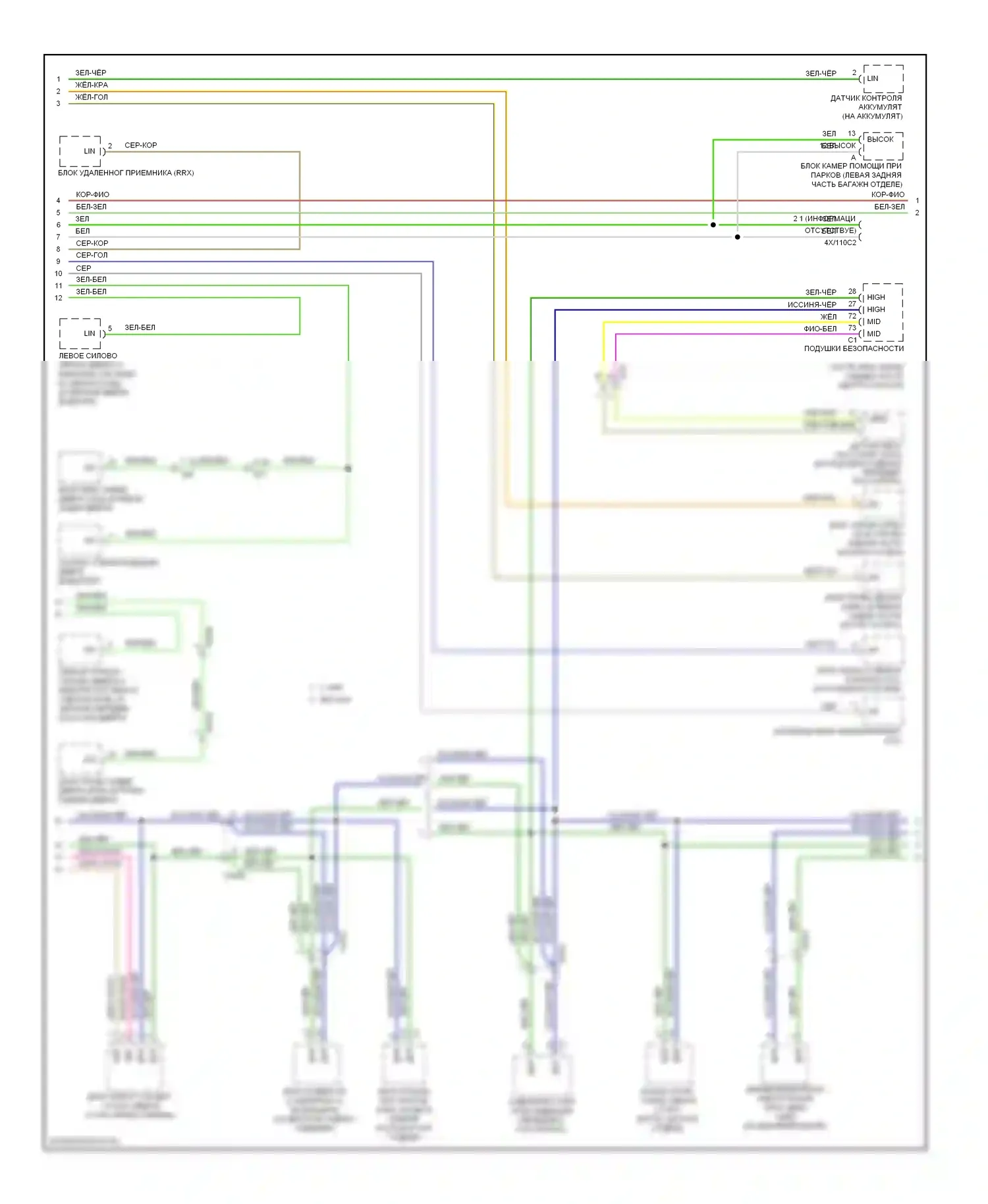 Can шина — Can шина электросхема — Can шина электросхема (2 из 3). Volvo XC70 II рестайлинг (2013-2016)