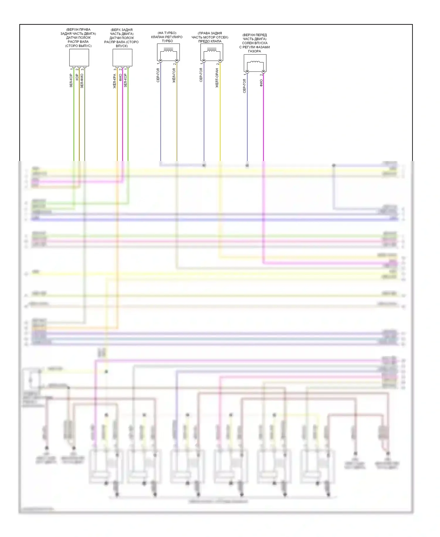 Двигатель — Электросхема двигателя 3,0л турбо — Электросхема двигателя 3,0л турбо (2 из 5). Volvo XC70 II рестайлинг (2013-2016)