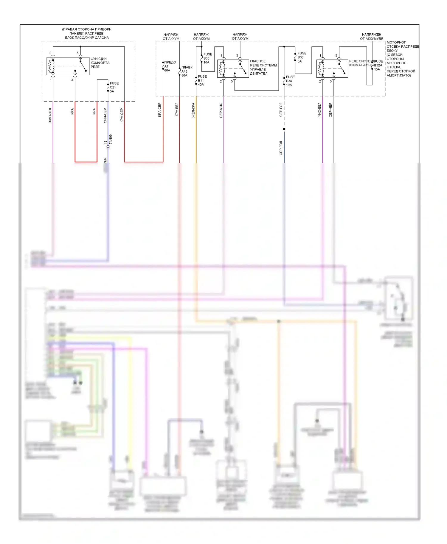 Кондиционирование воздуха — Электросхема климат контроля — Электросхема климат контроля (2 из 2). Volvo XC70 II рестайлинг (2013-2016)