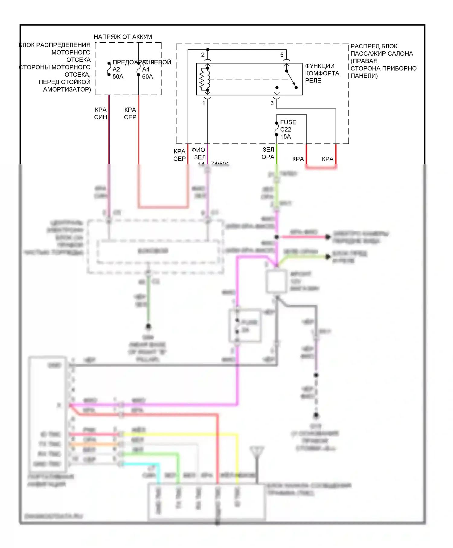 Системы помощи водителю — Электросхема навигации — Электросхема навигации. Volvo XC70 II рестайлинг (2013-2016)